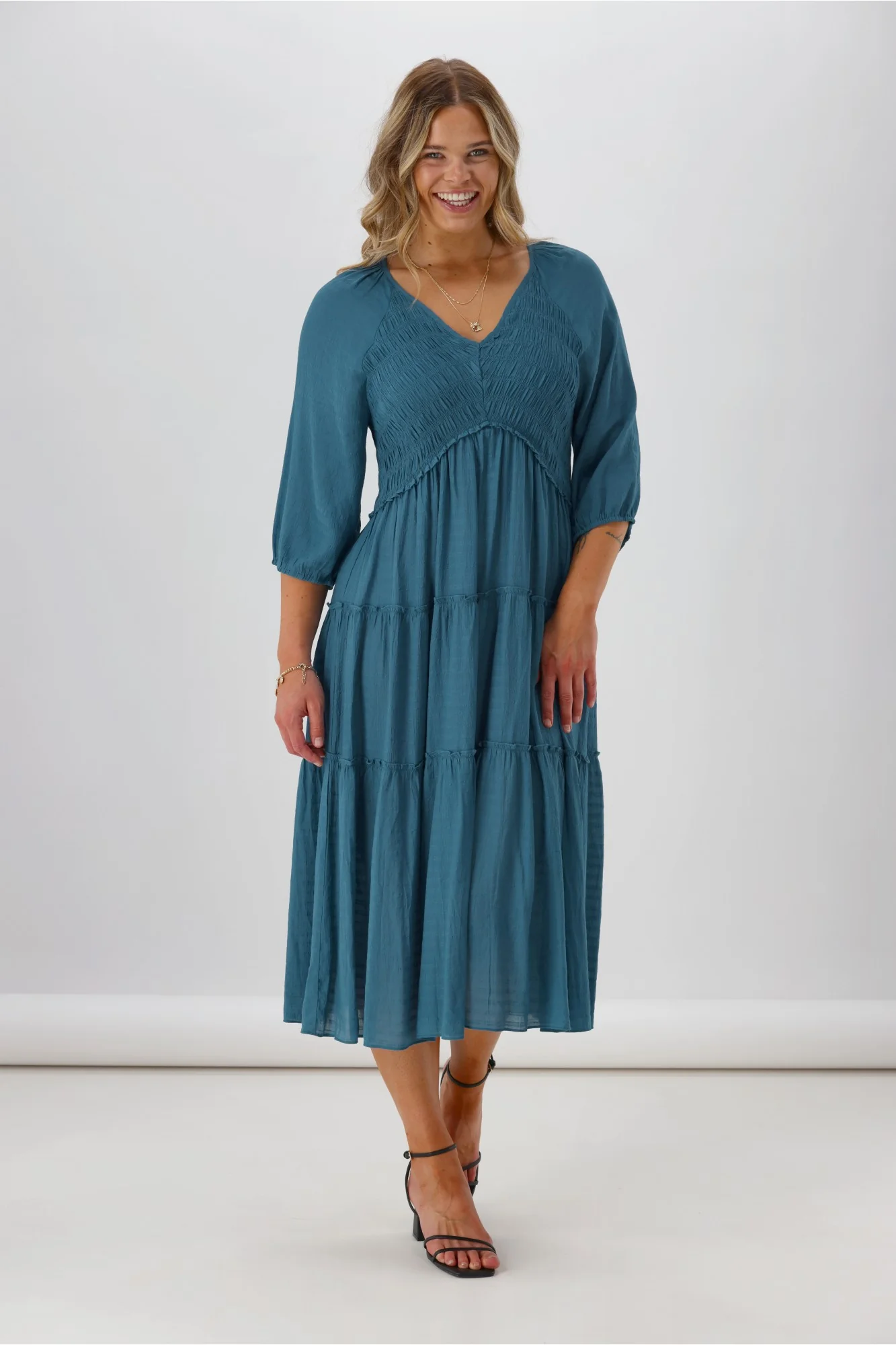 Gloss The Label Alouette Dress Blue - Image 2