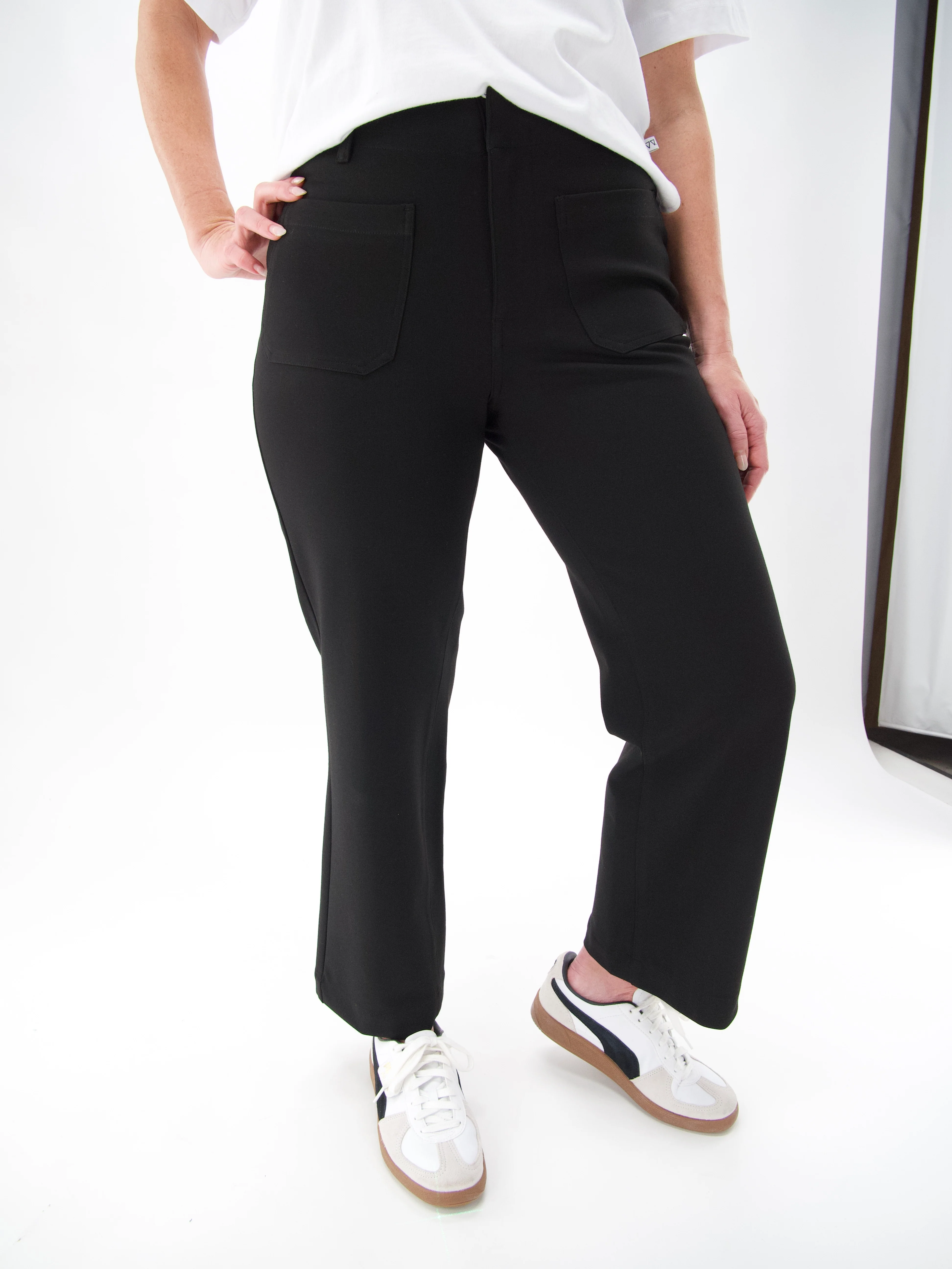 Gloss The Label Baltic Ponte Pant Black - Image 3