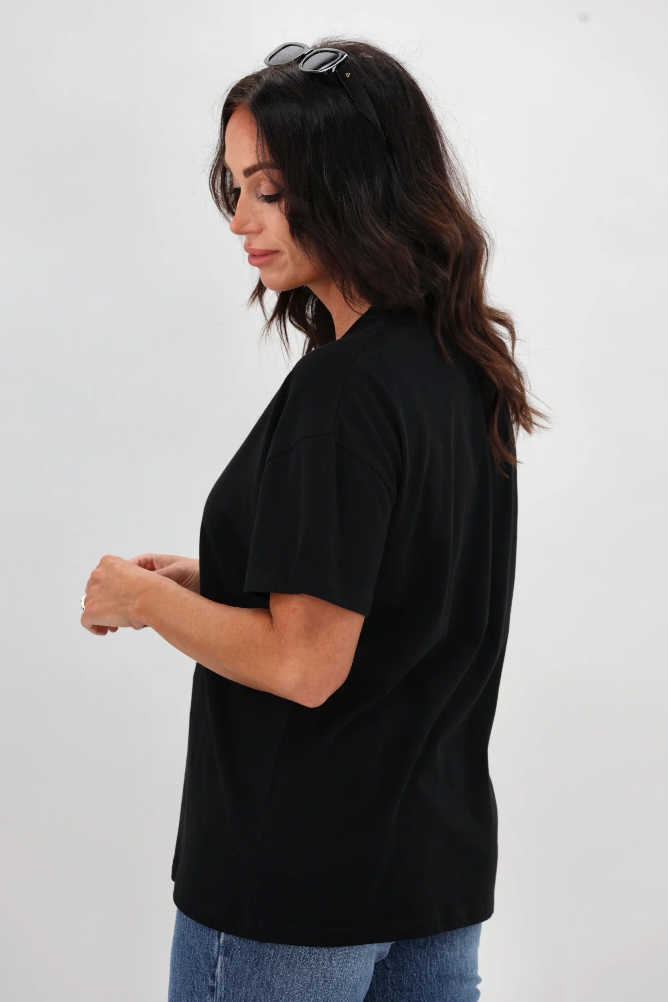 Gloss The Label Berlei Bow Print Tee Black - Image 6
