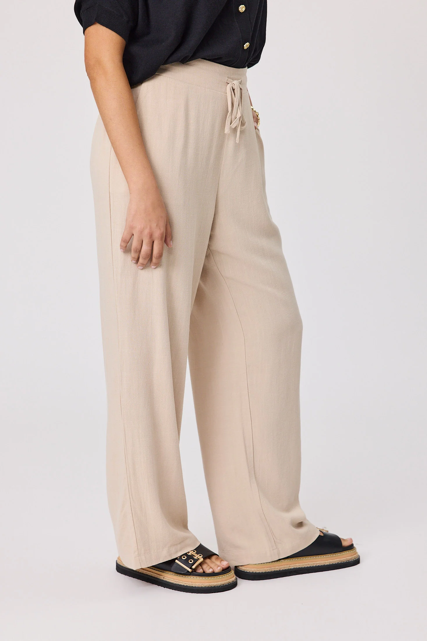 Gloss The Label Carla Pant Natural - Image 3