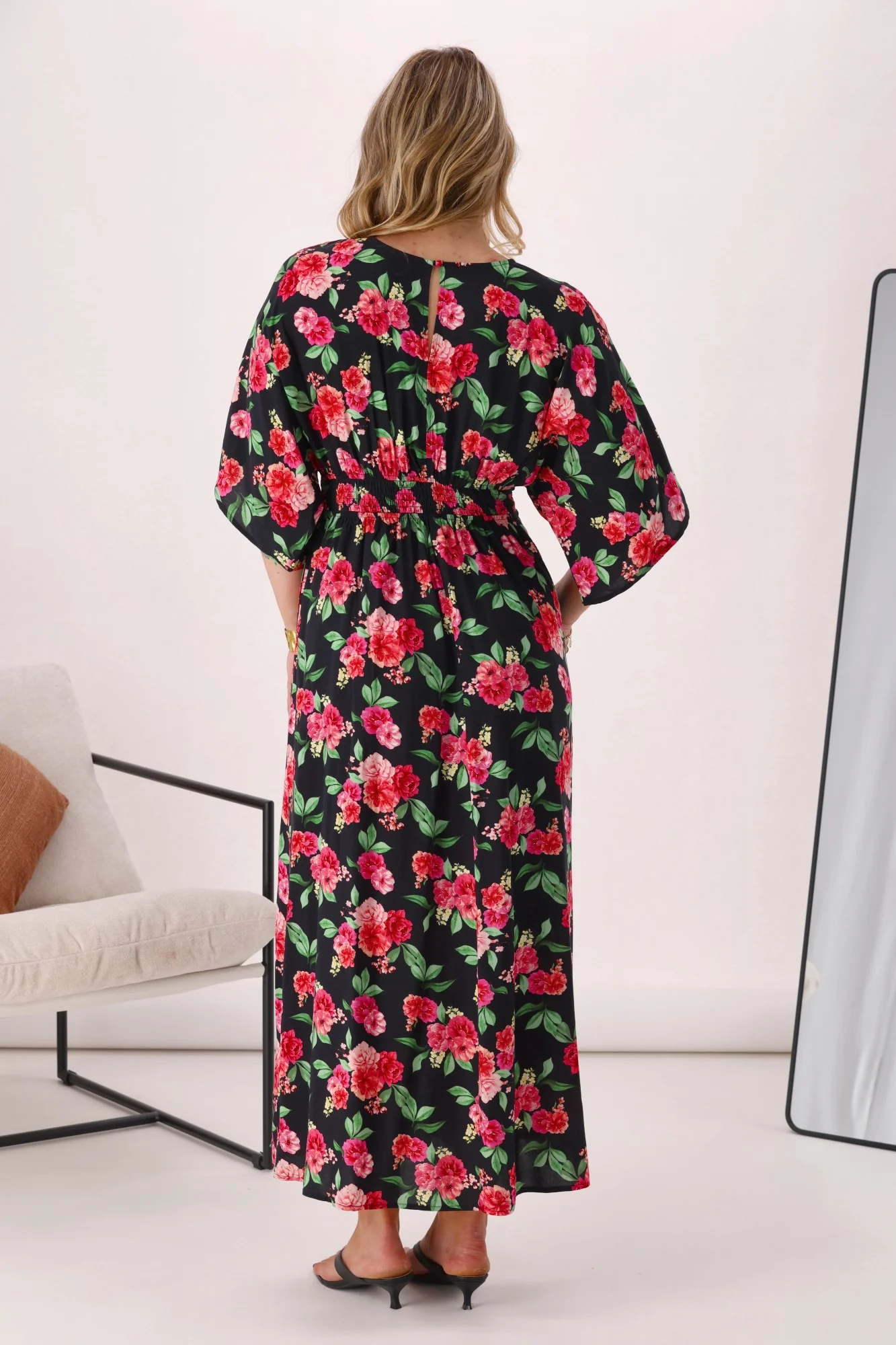 Gloss The Label Columbia Rosewood Dolman Sleeve Dress - Image 6