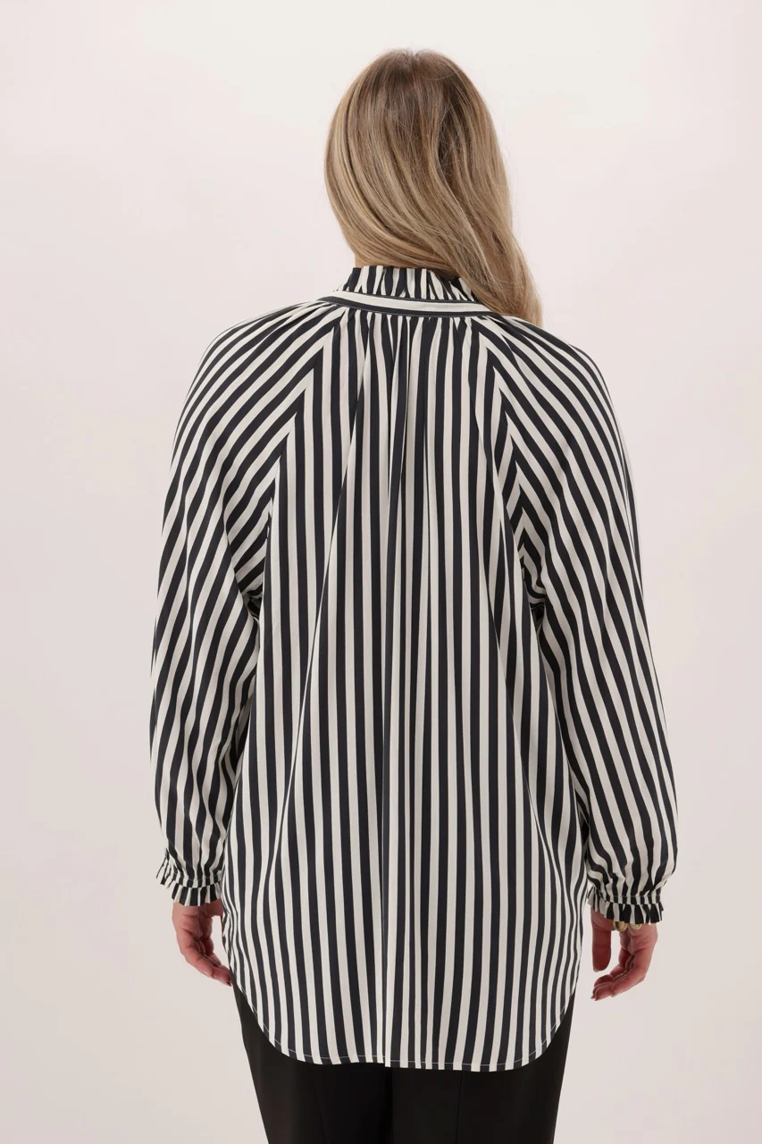 Gloss The Label Fairview Black And White Striped Shirt - Image 5