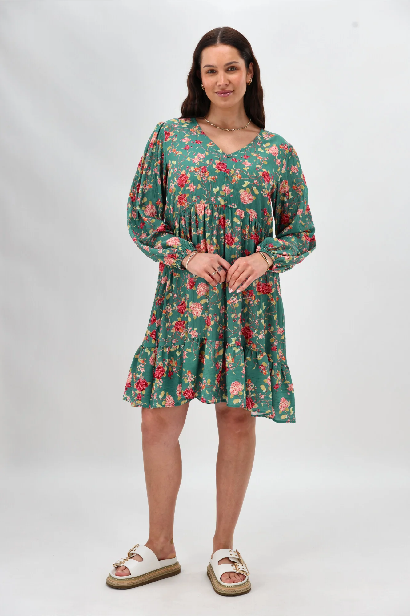 Gloss The Label Frida Dress Teal
