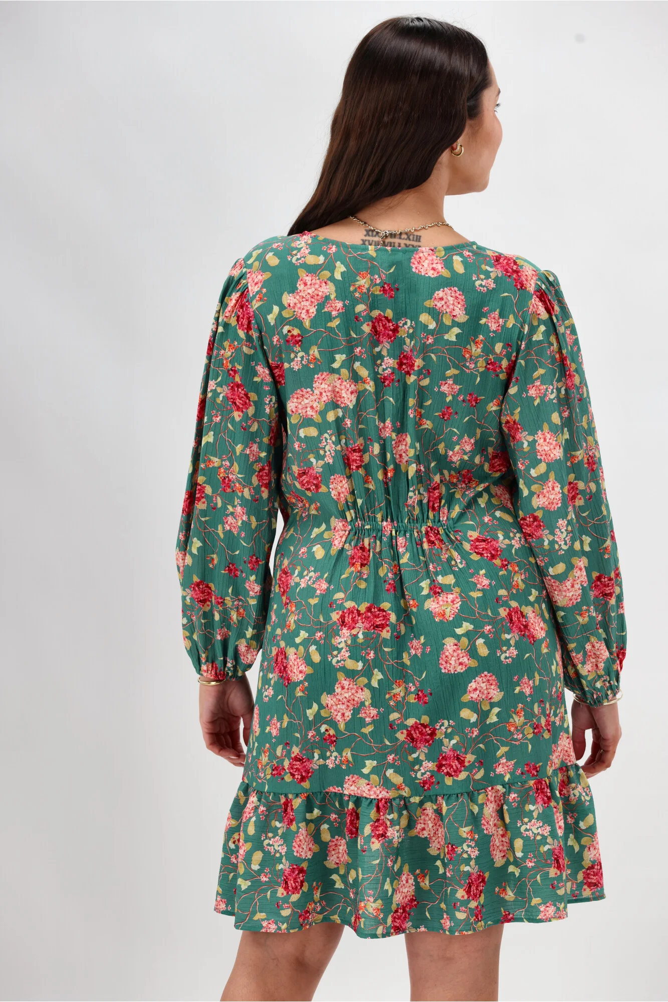 Gloss The Label Frida Dress Teal - Image 6