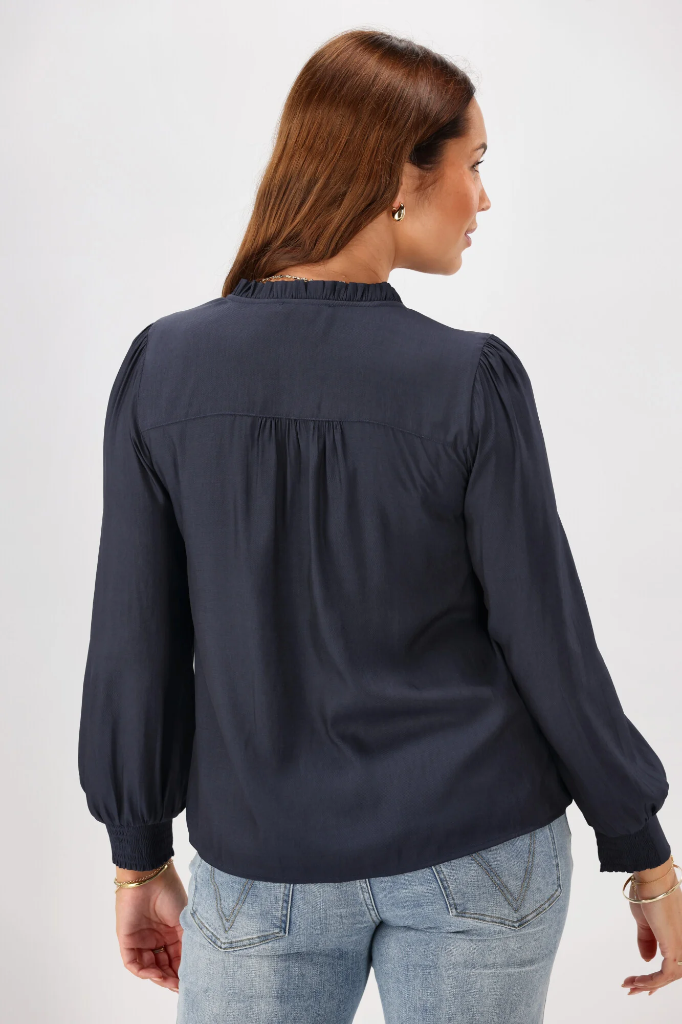 Gloss The Label Kai Satin Top Midnight - Image 7