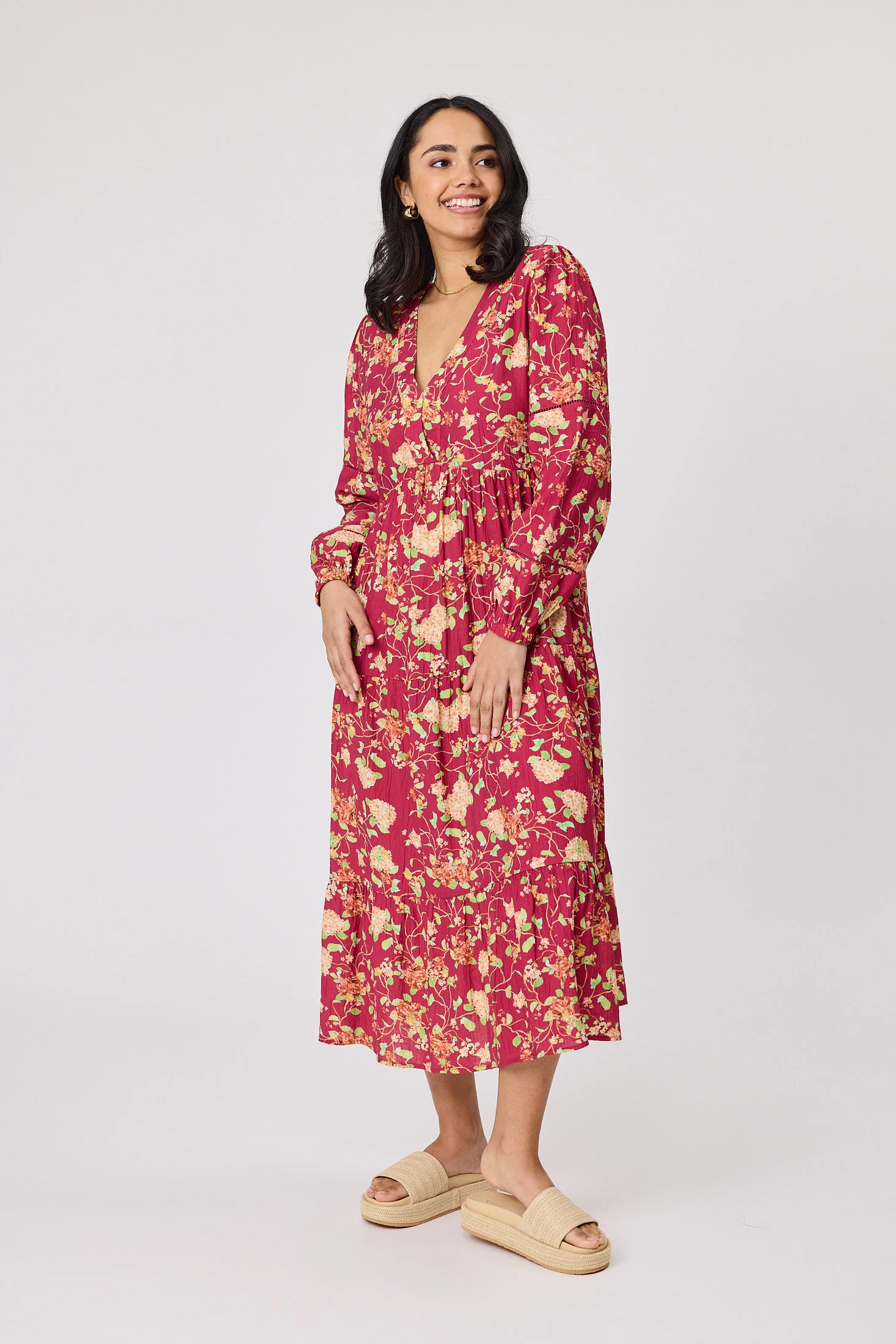 Gloss The Label Lois Dress Wine - Image 2