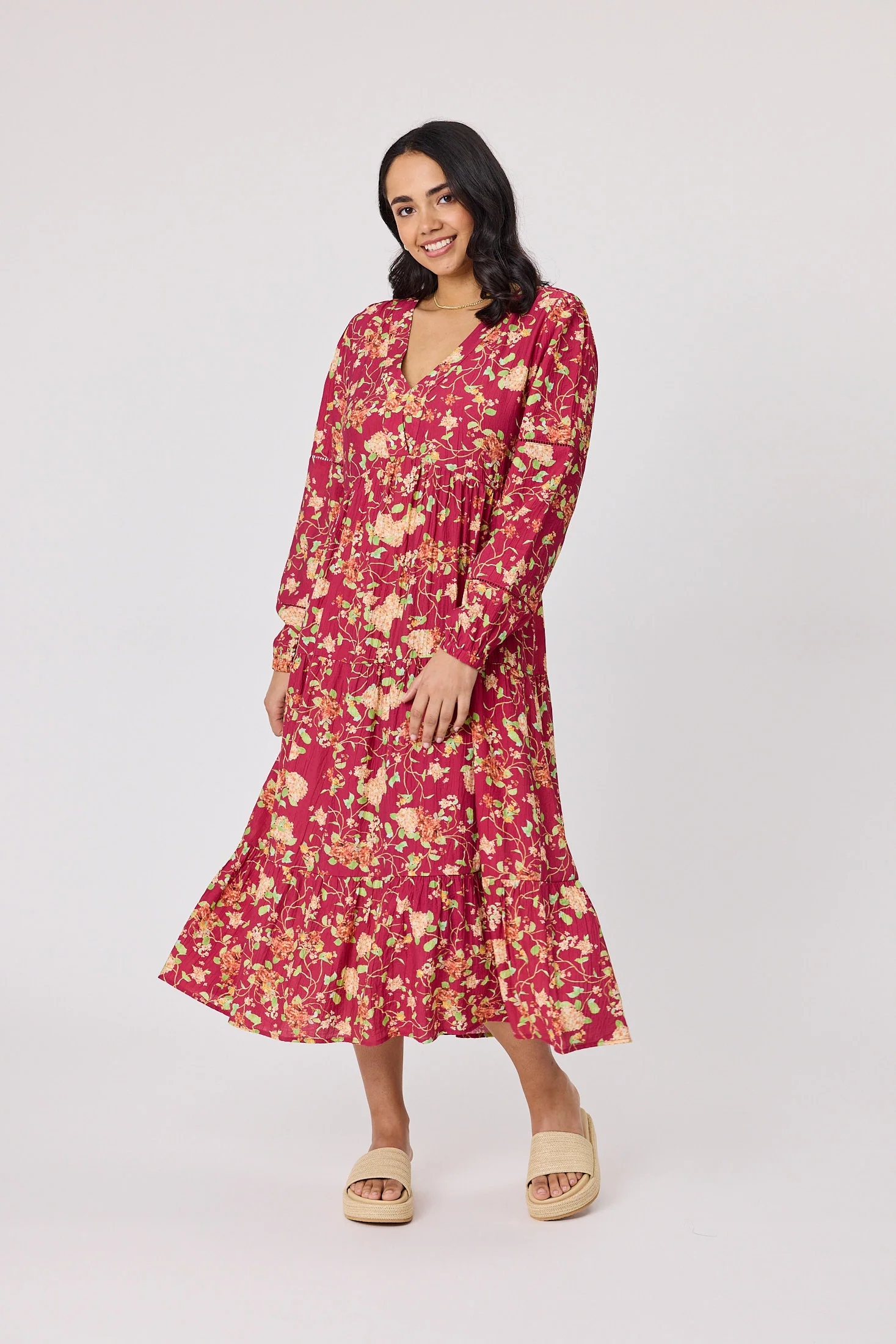 Gloss The Label Lois Dress Wine - Image 3
