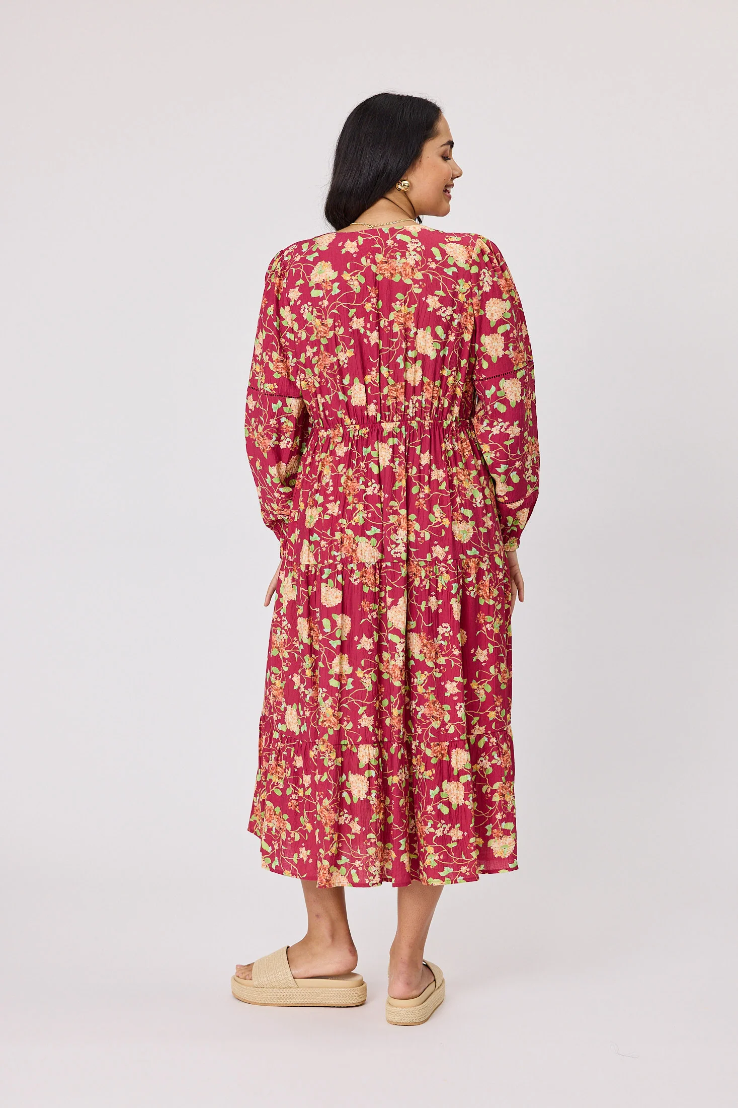 Gloss The Label Lois Dress Wine - Image 4