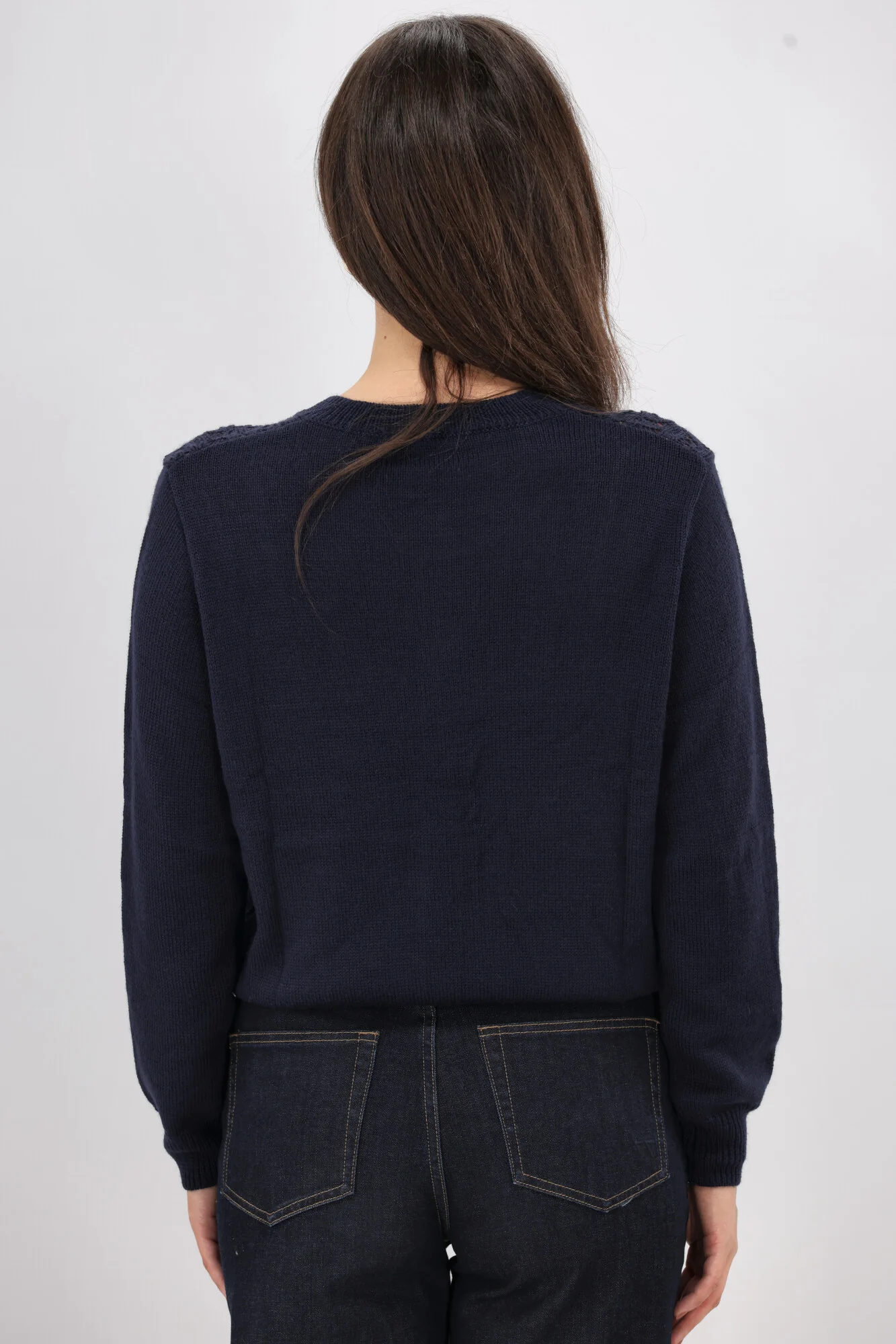 Gloss the Label Maeve Pointelle Cardigan Midnight - Image 7