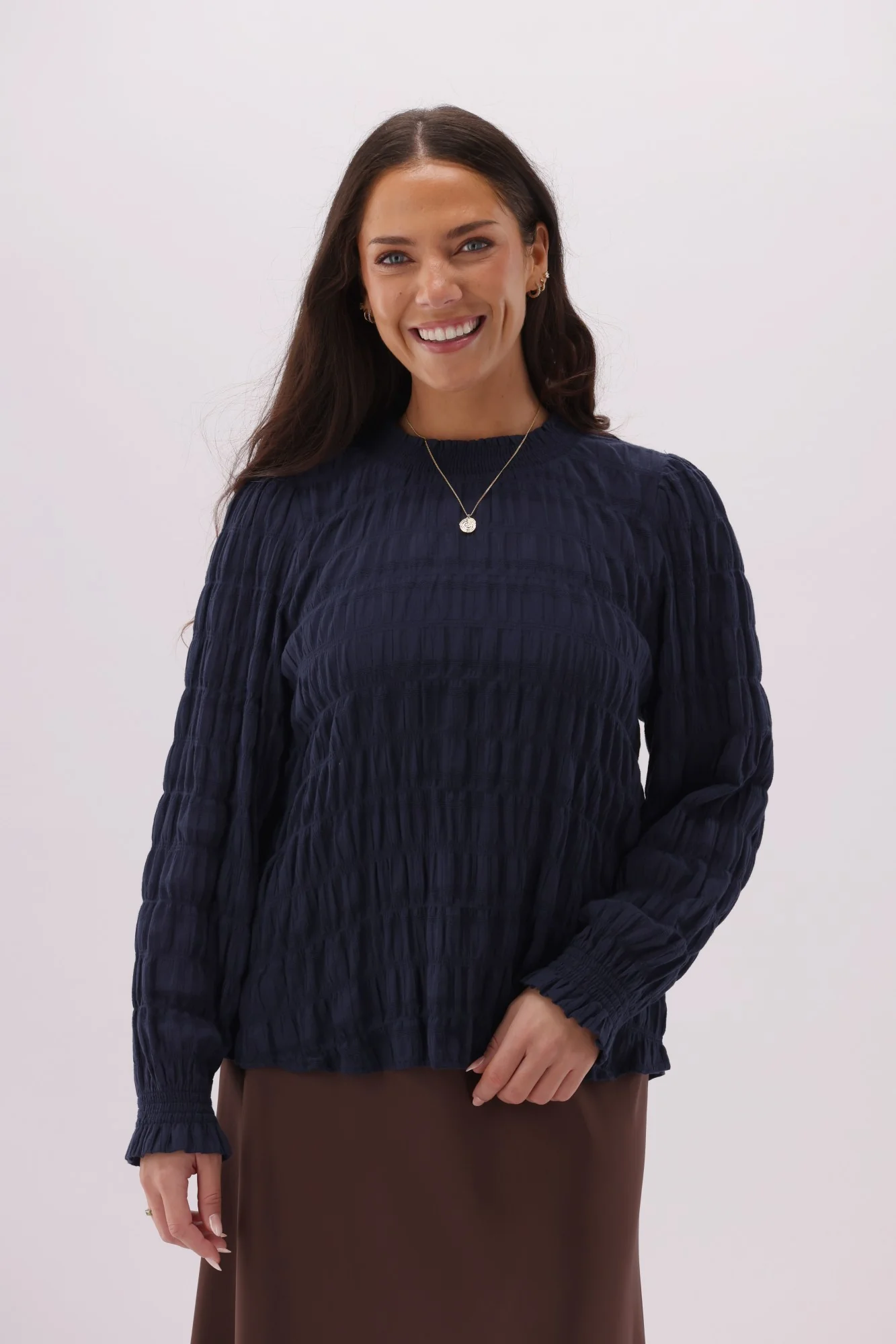 Gloss The Label Nouveau Top Navy - Image 2