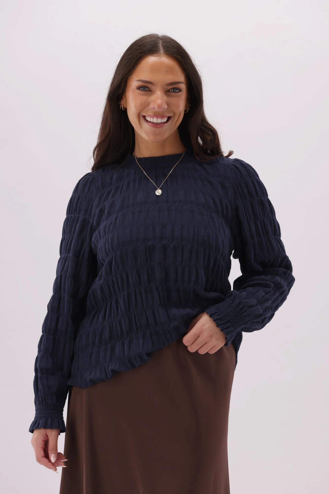 Gloss The Label Nouveau Top Navy - Image 4