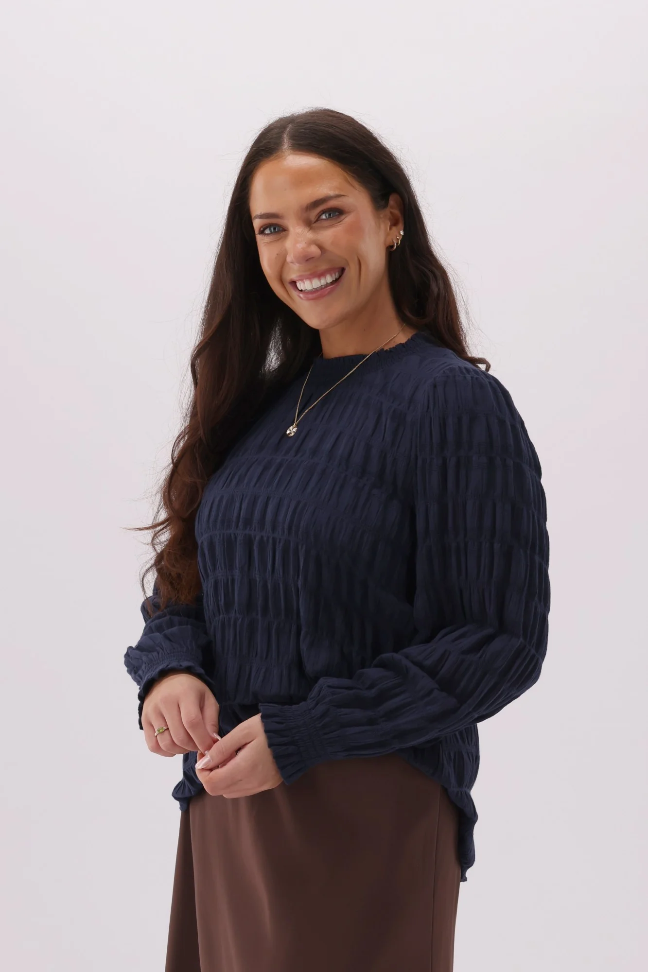Gloss The Label Nouveau Top Navy - Image 7
