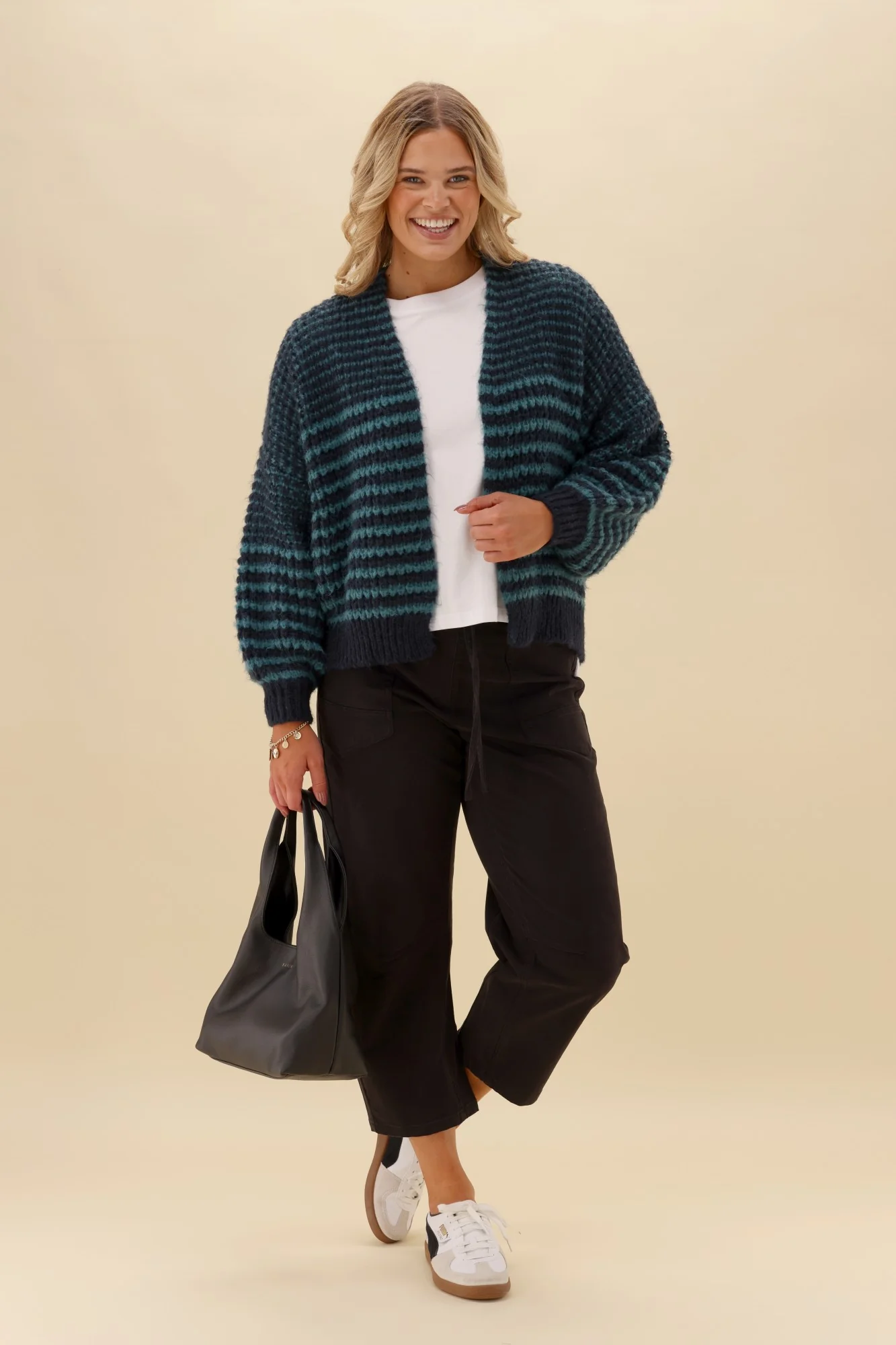 Gloss the Label Perdita Cardigan Teal - Image 2