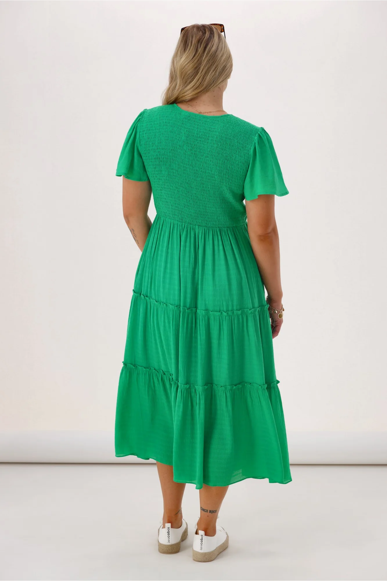 Gloss The Label Reverie Midi Dress Green - Image 6