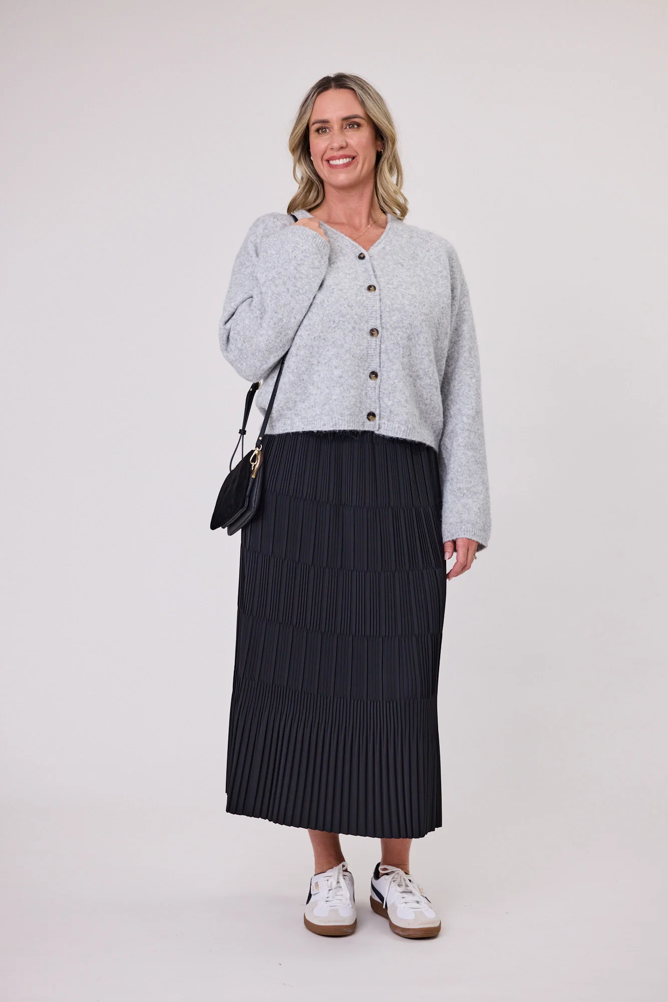 Gloss The Label Ricco Pleated Skirt Black - Image 3