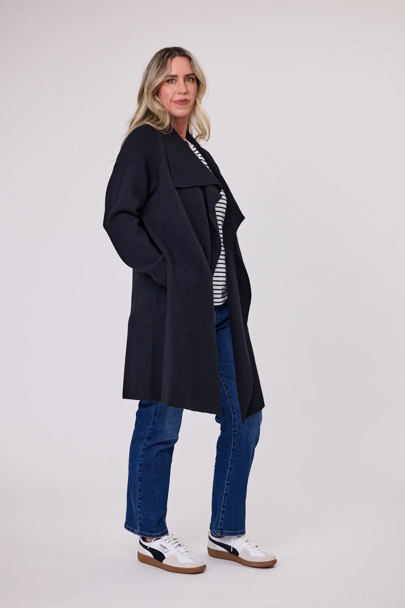 Gloss The Label Seville Coatigan Black - Image 2