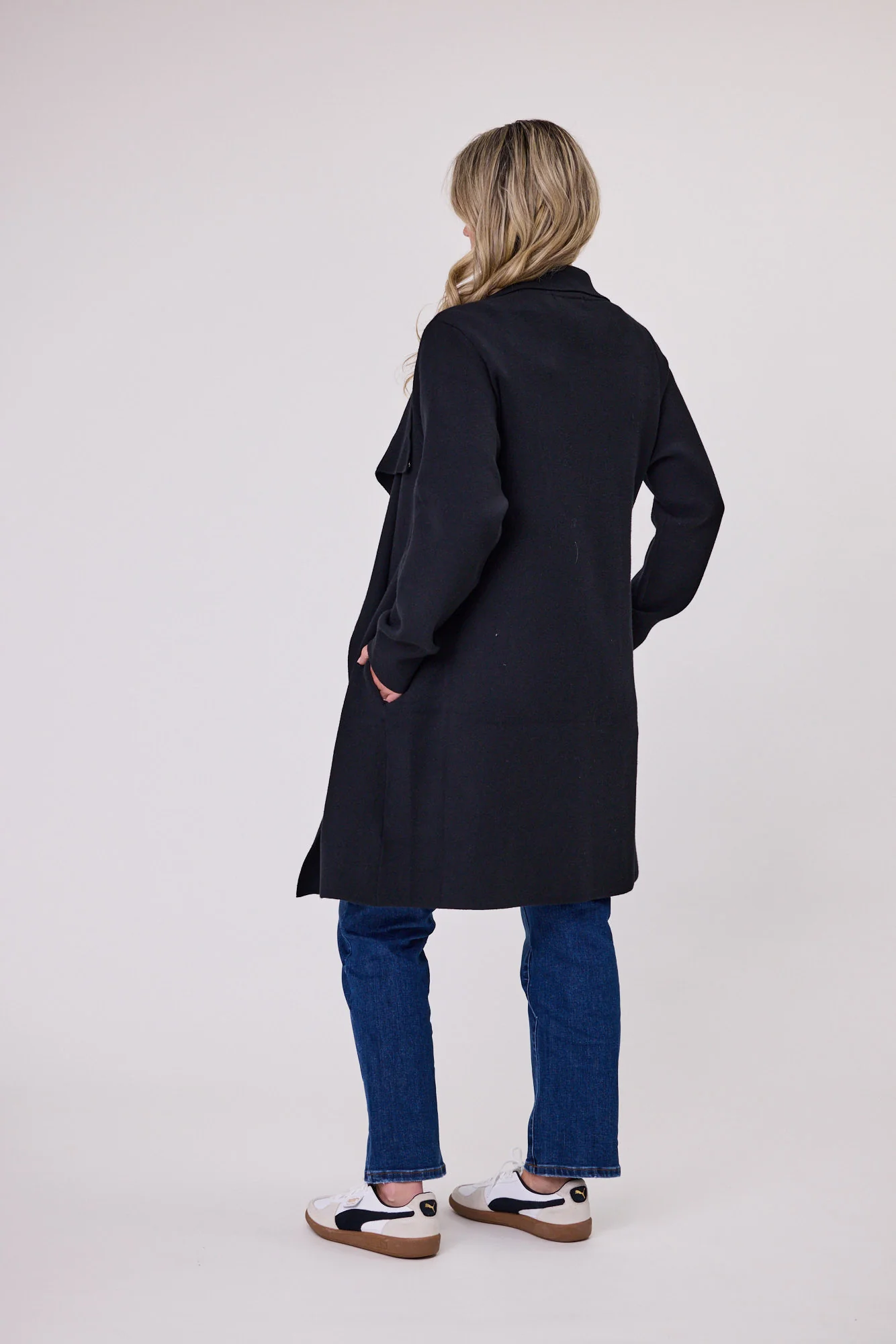 Gloss The Label Seville Coatigan Black - Image 3