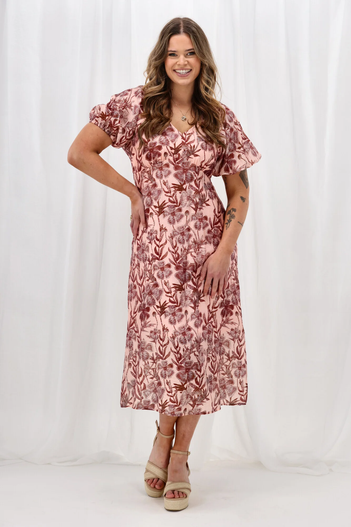 Gloss The Label Sierra Maxi Dress Print - Image 3