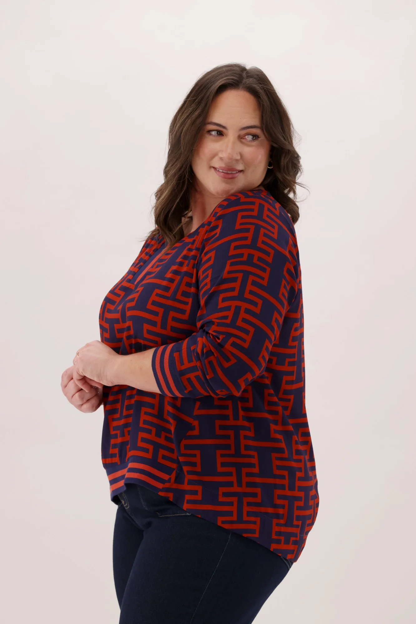 Gloss The Label Solstice Top Geo Print - Image 5