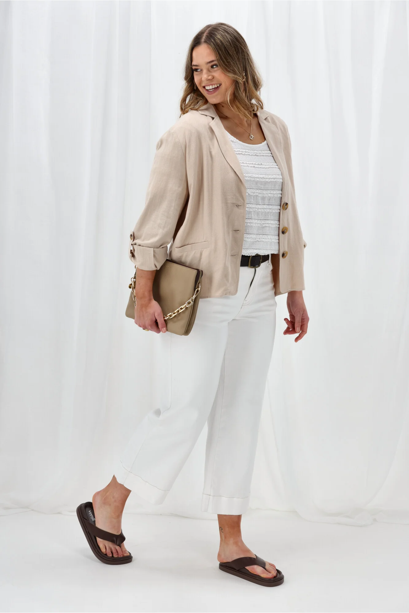 Gloss The Label Stevie Jacket Natural - Image 8