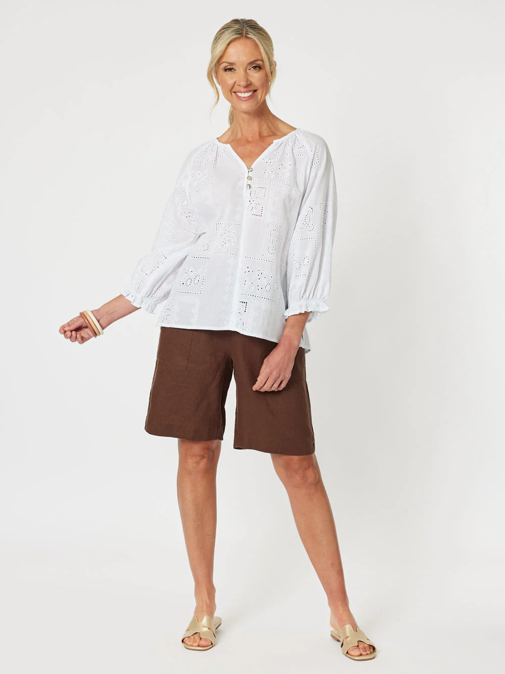 Gordon Smith Mila Lace Top White - Image 4
