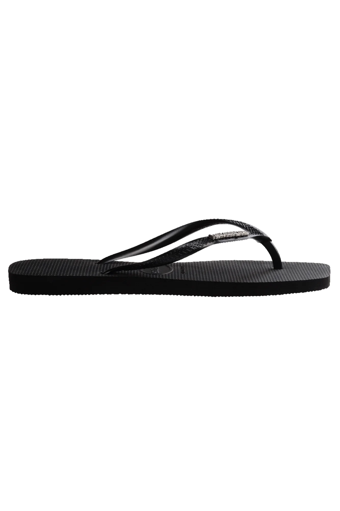 Havaianas Slim Square Logo Metallic 2976 Black Silver - Image 5