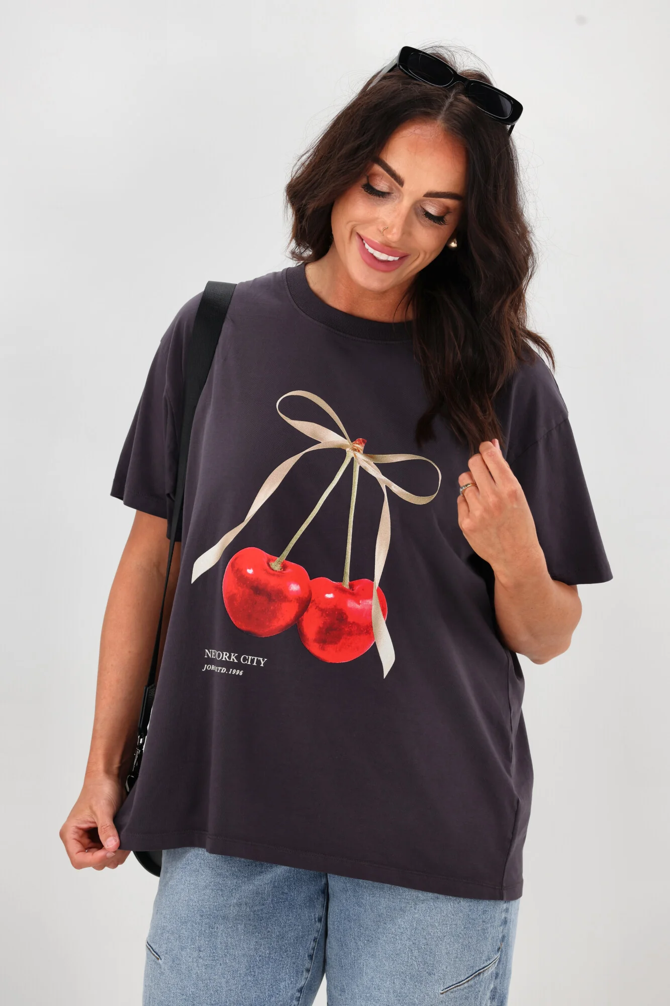 Jorge Cherry Tee Washed Black - Image 3
