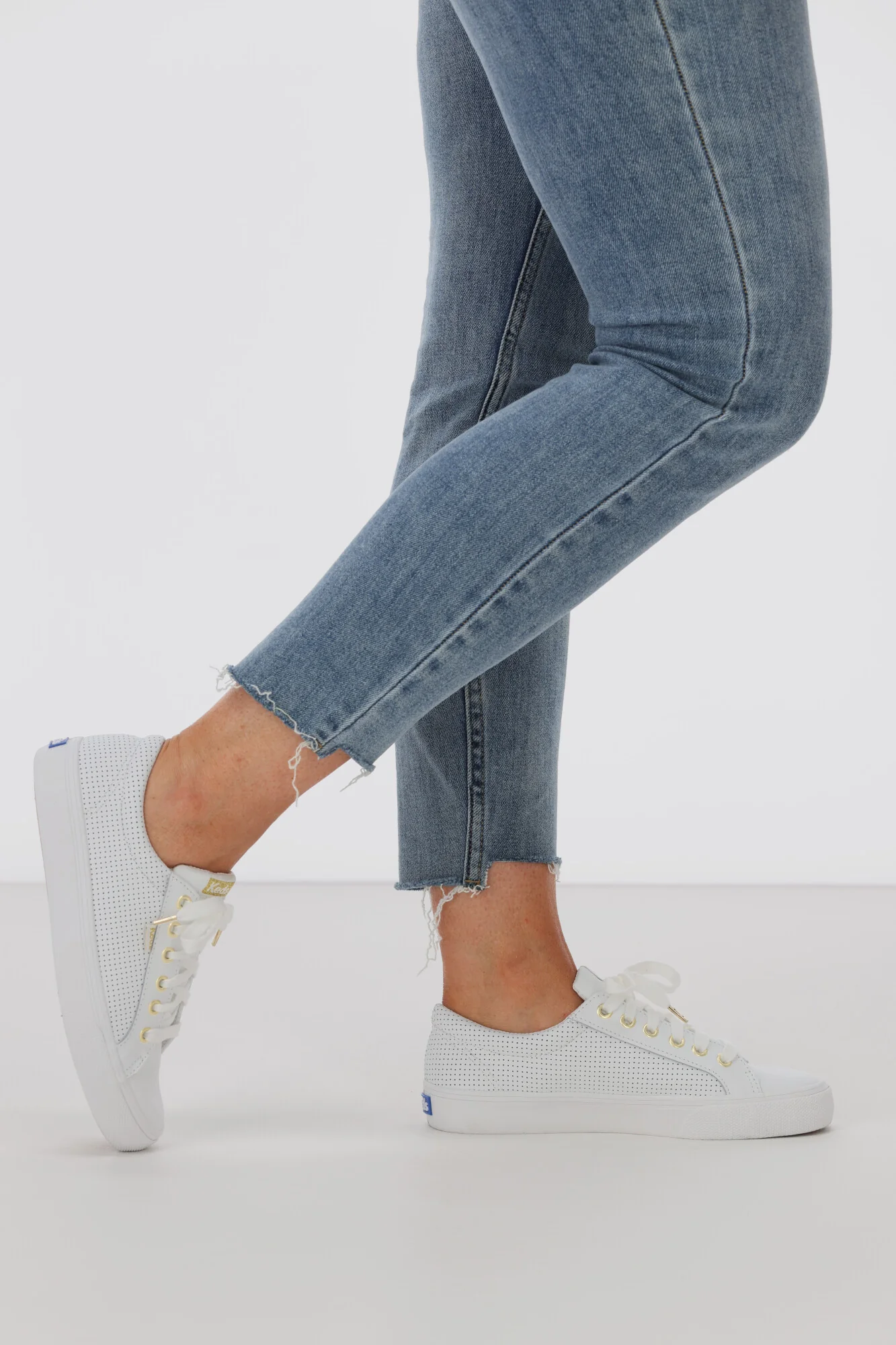 Keds Jump Kick Leather Sneaker White - Image 5
