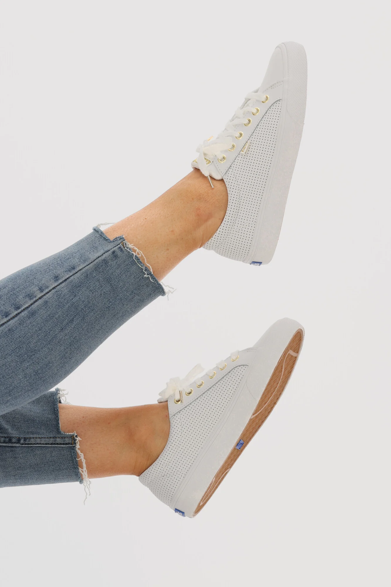Keds Jump Kick Leather Sneaker White - Image 8