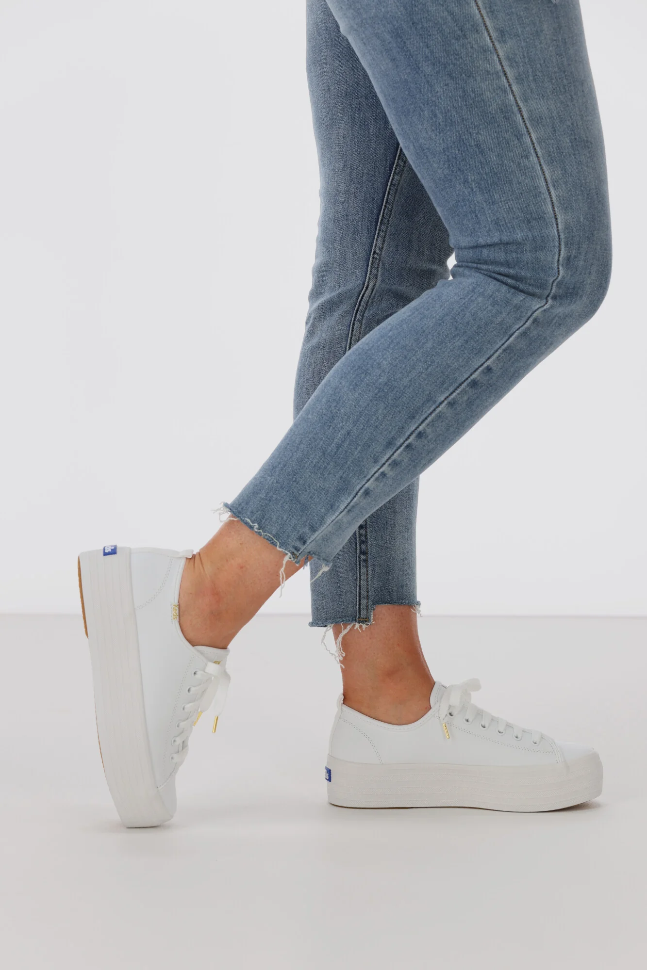 Keds Triple Up Leather Sneaker White - Image 10