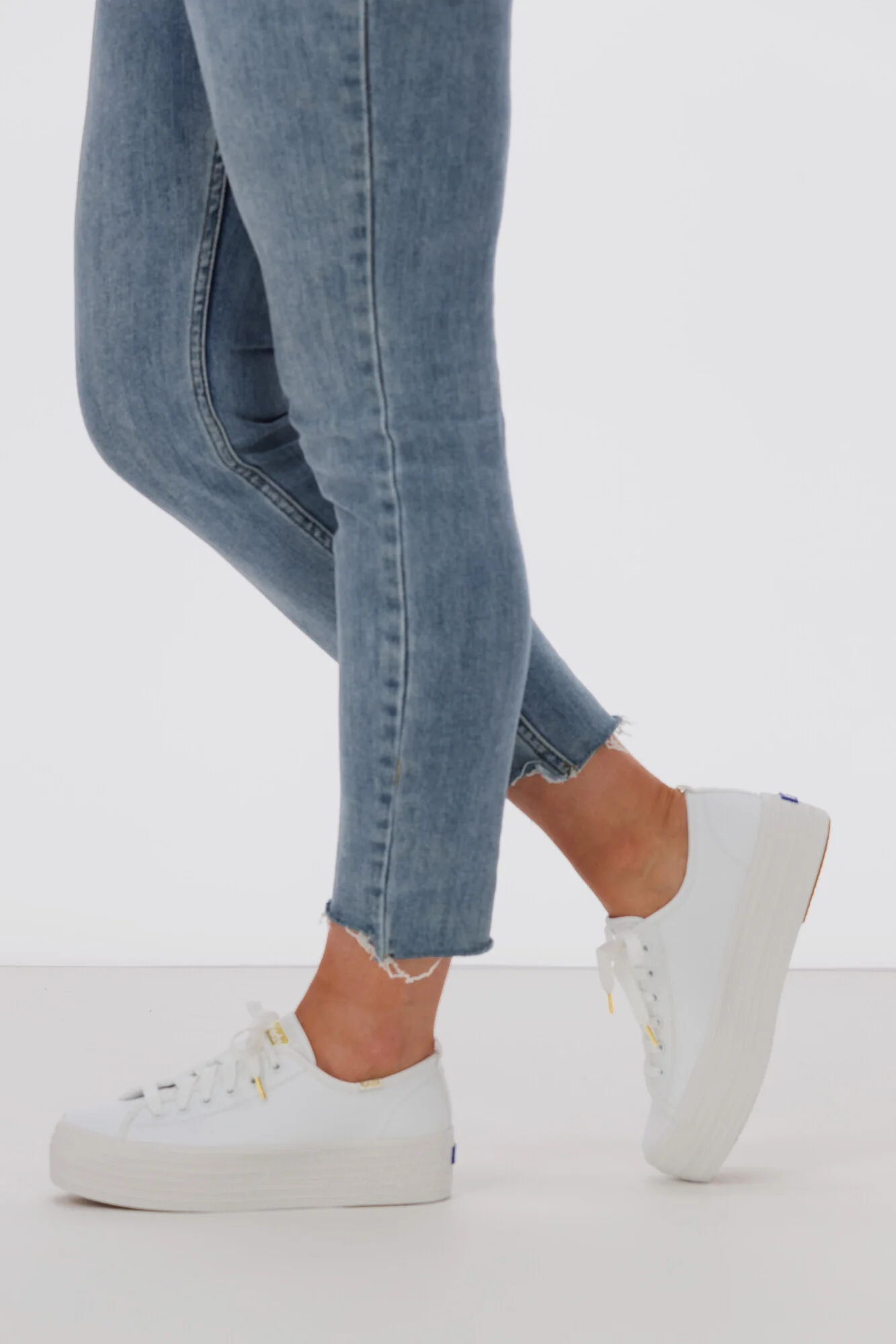 Keds Triple Up Leather Sneaker White - Image 14