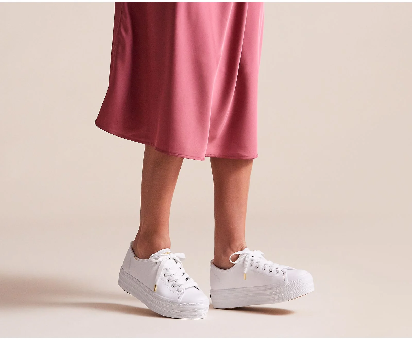 Keds Triple Up Leather Sneaker White - Image 5