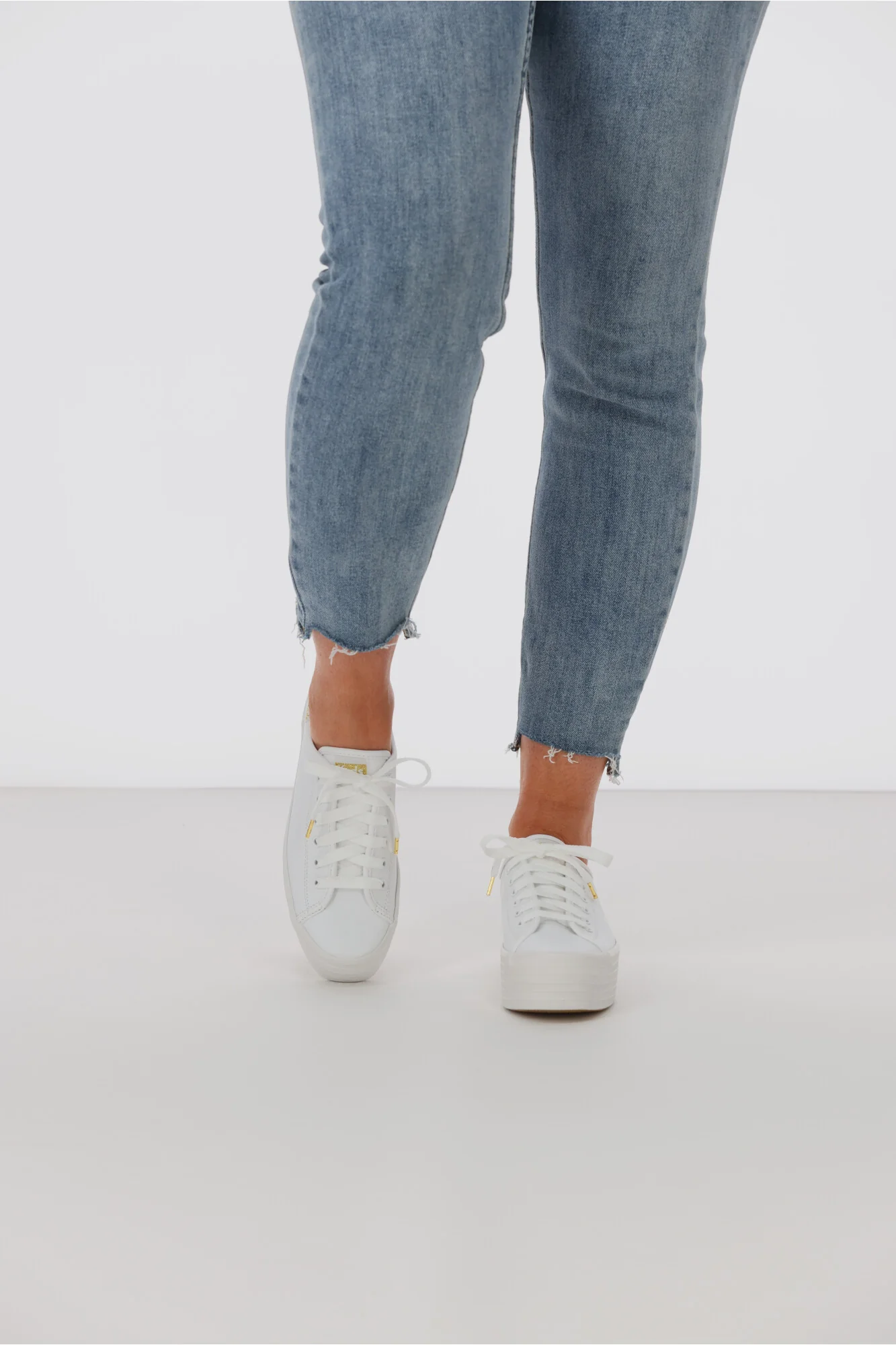 Keds Triple Up Leather Sneaker White - Image 6