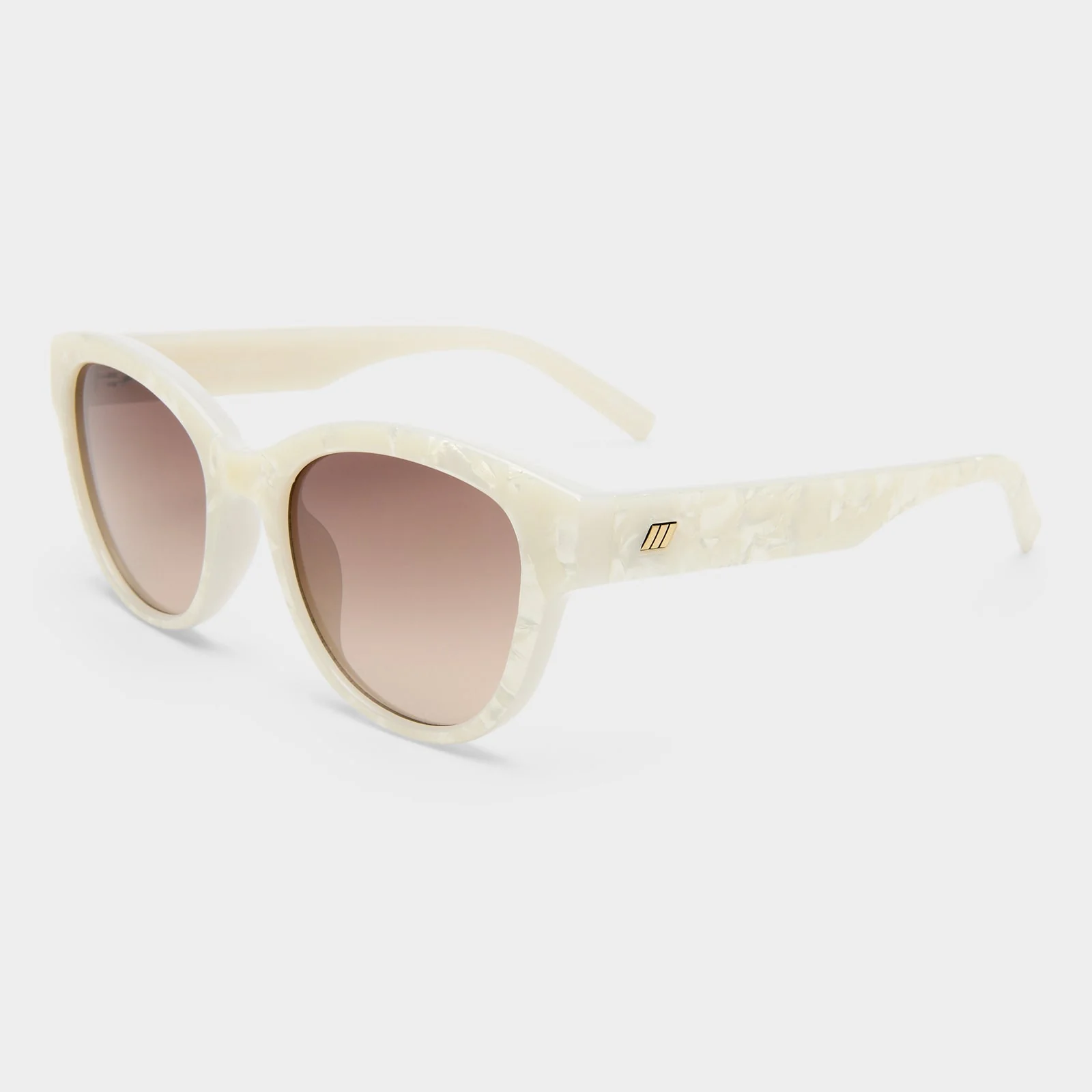 Le Specs Majestic Sunglasses White Marble - Image 4