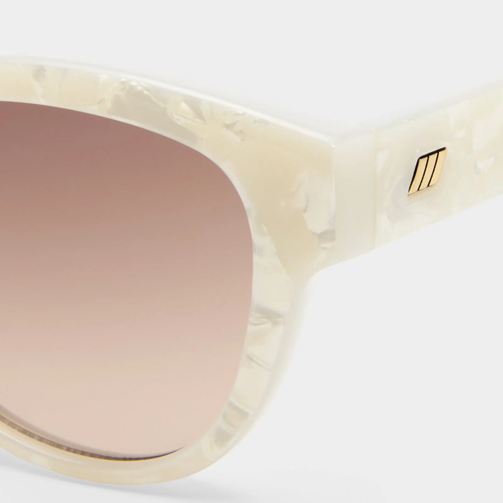 Le Specs Majestic Sunglasses White Marble - Image 5