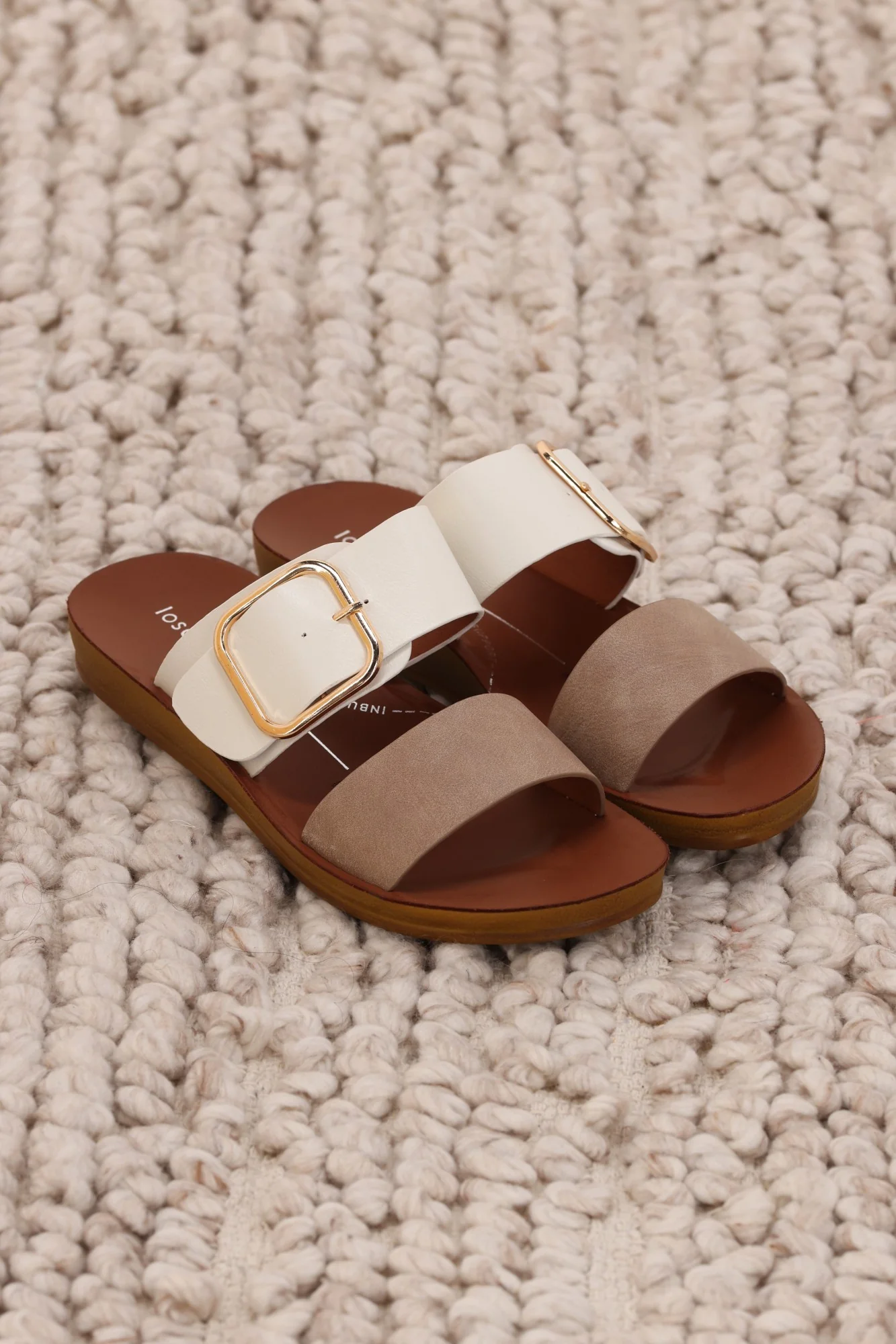 Los Cabos Doti Sandal Taupe White - Image 7