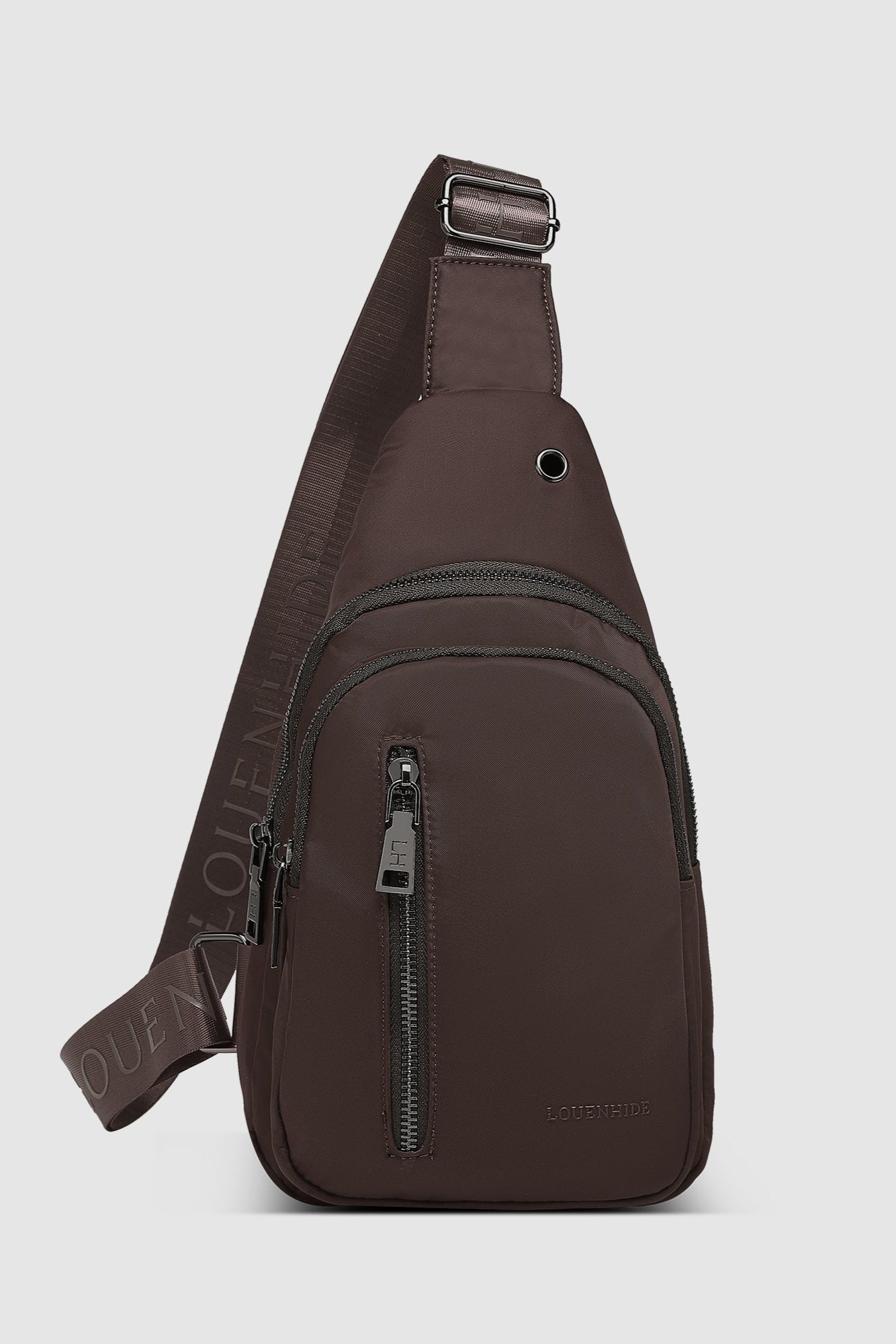 Louenhide Boyd Nylon Sling Bag Chocolate - Image 2