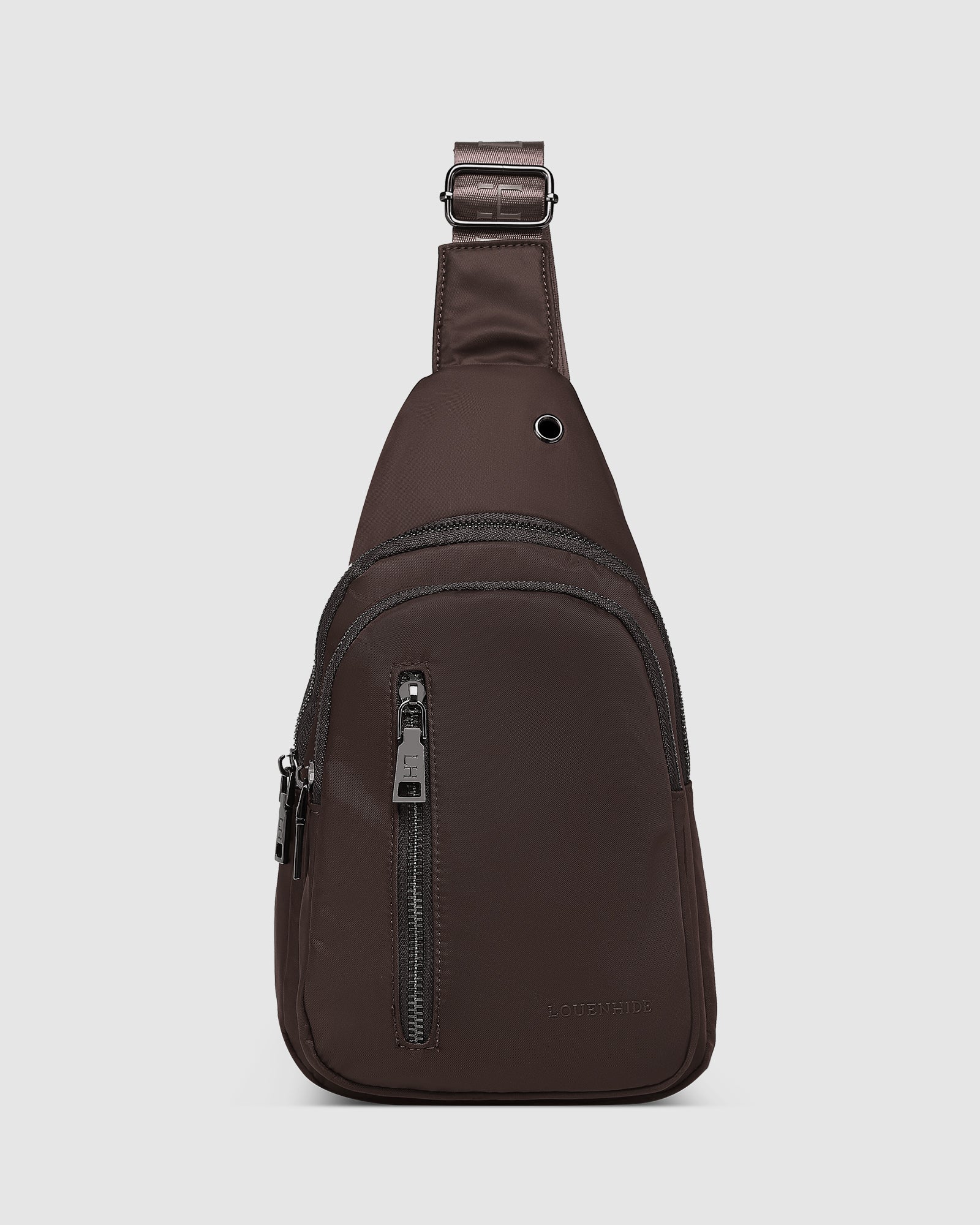 Louenhide Boyd Nylon Sling Bag Chocolate - Image 5
