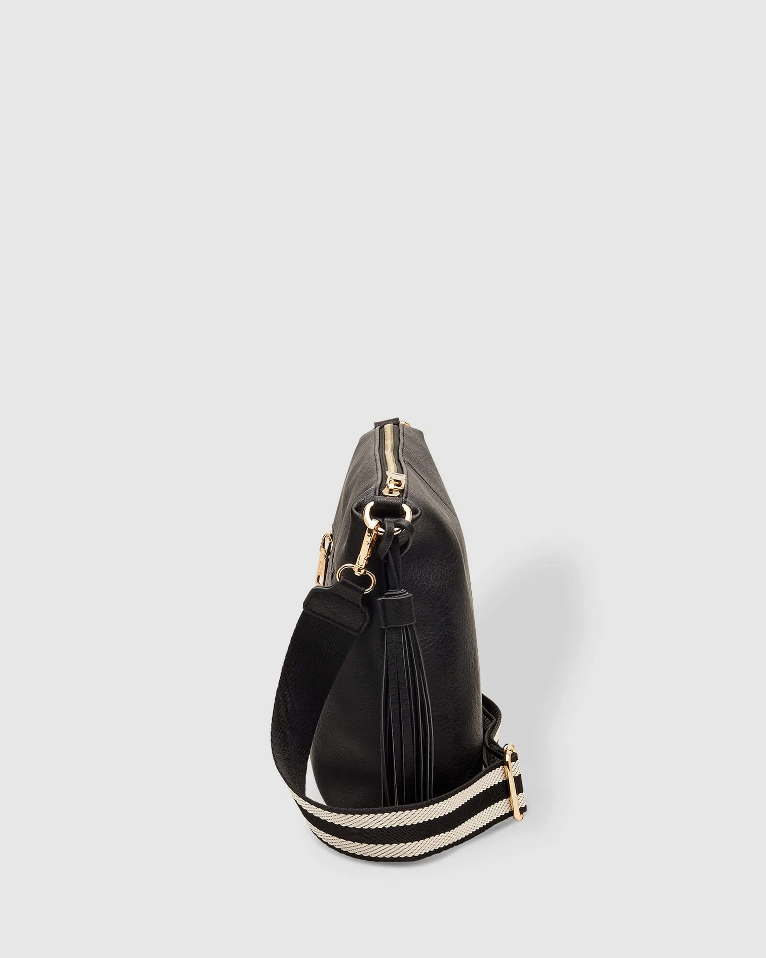 Louenhide Daisy Stripe Crossbody Bag Black - Image 9