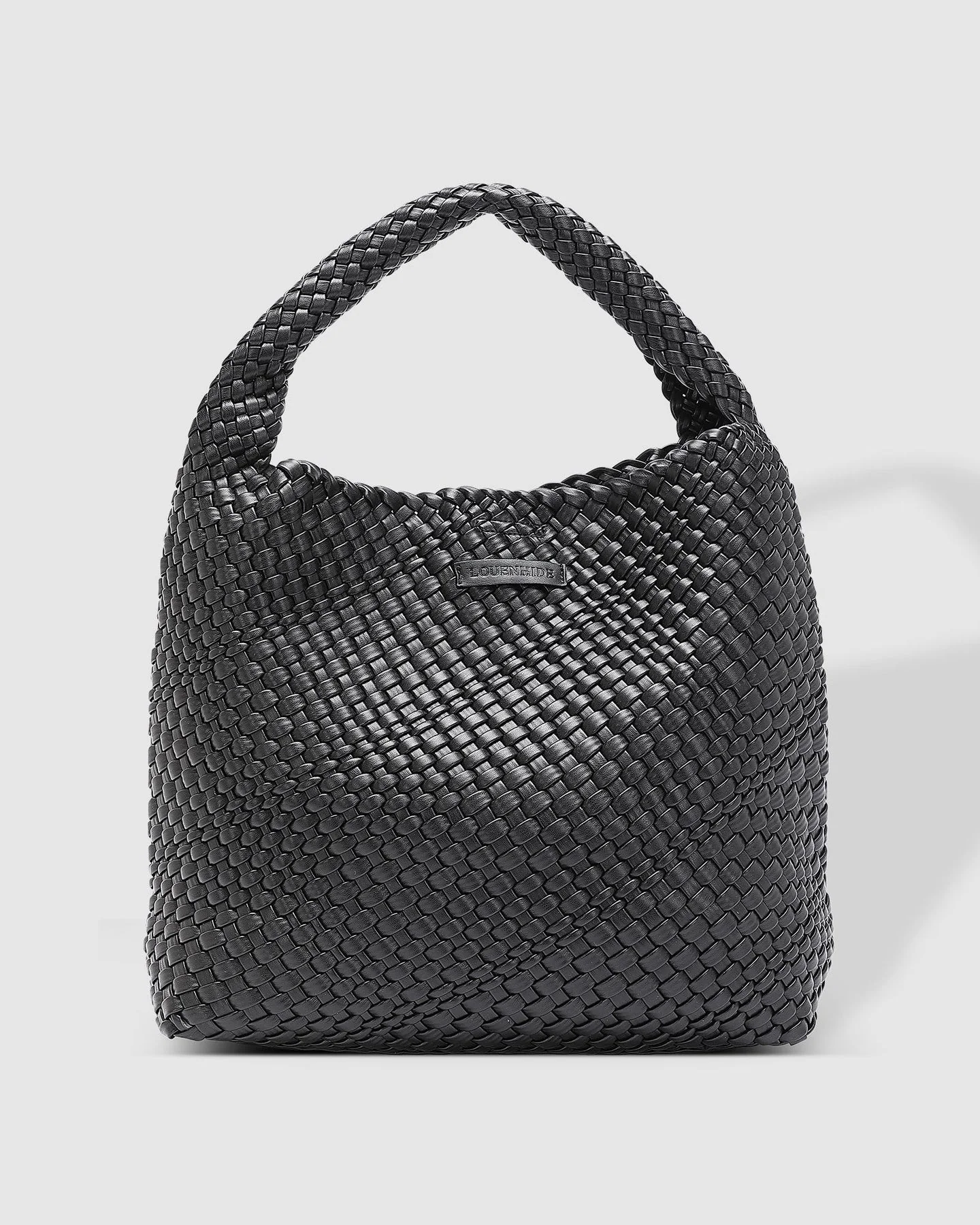 Louenhide Gabby Woven Shoulder Bag Black - Image 5