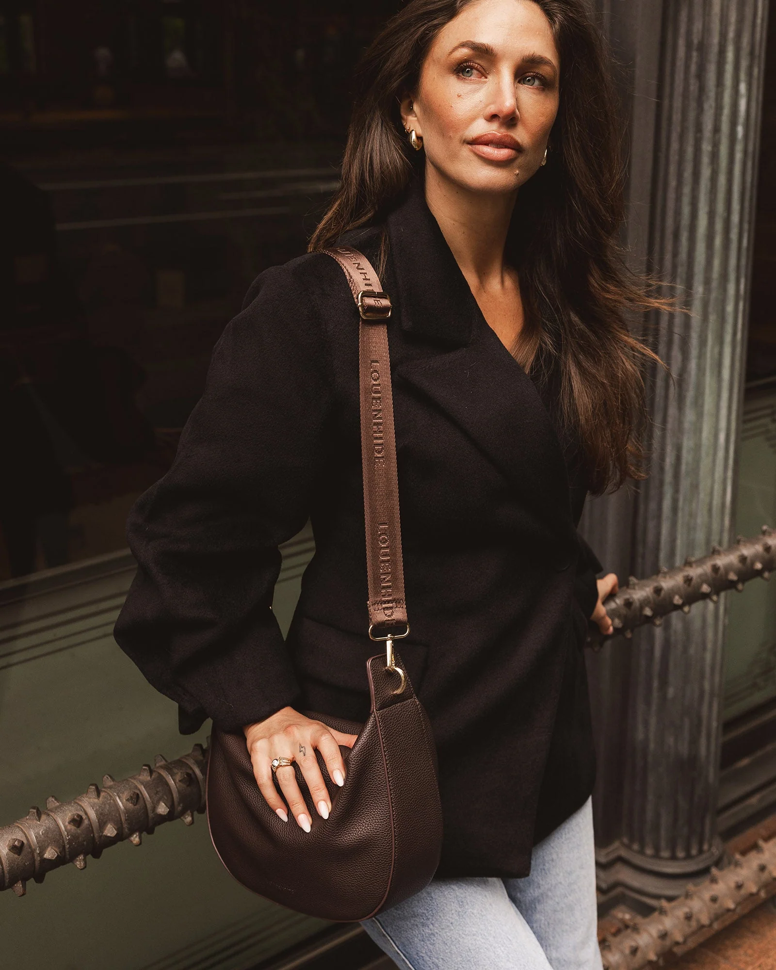 Louenhide Georgina Shoulder Bag Chocolate - Image 3