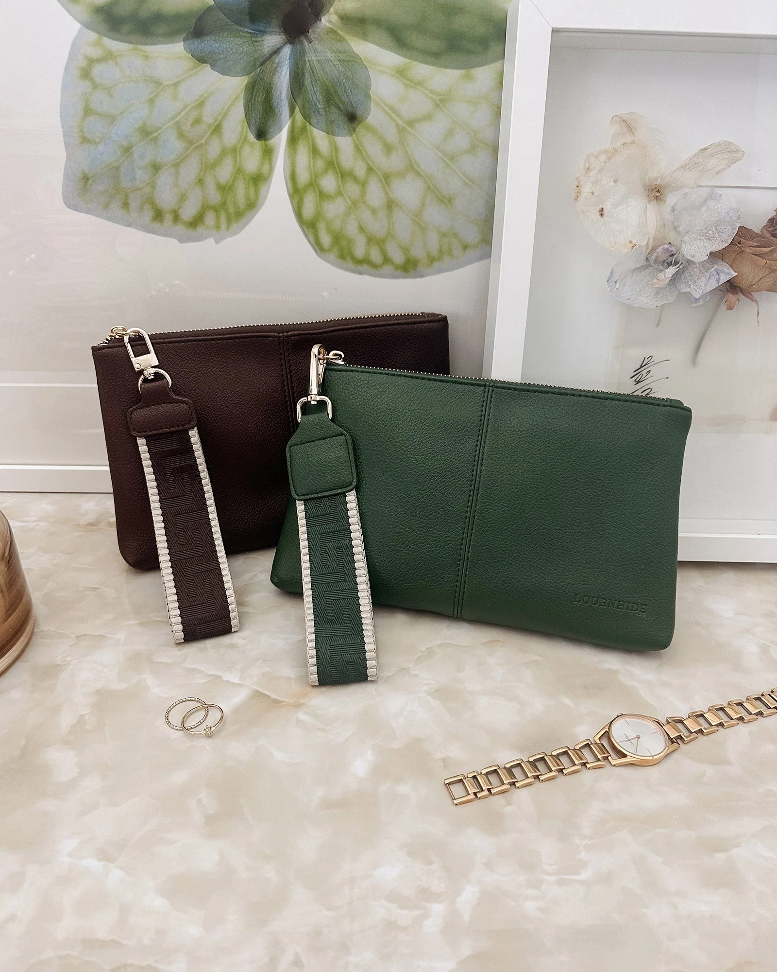 Louenhide MIMI Clutch Forest Green - Image 3