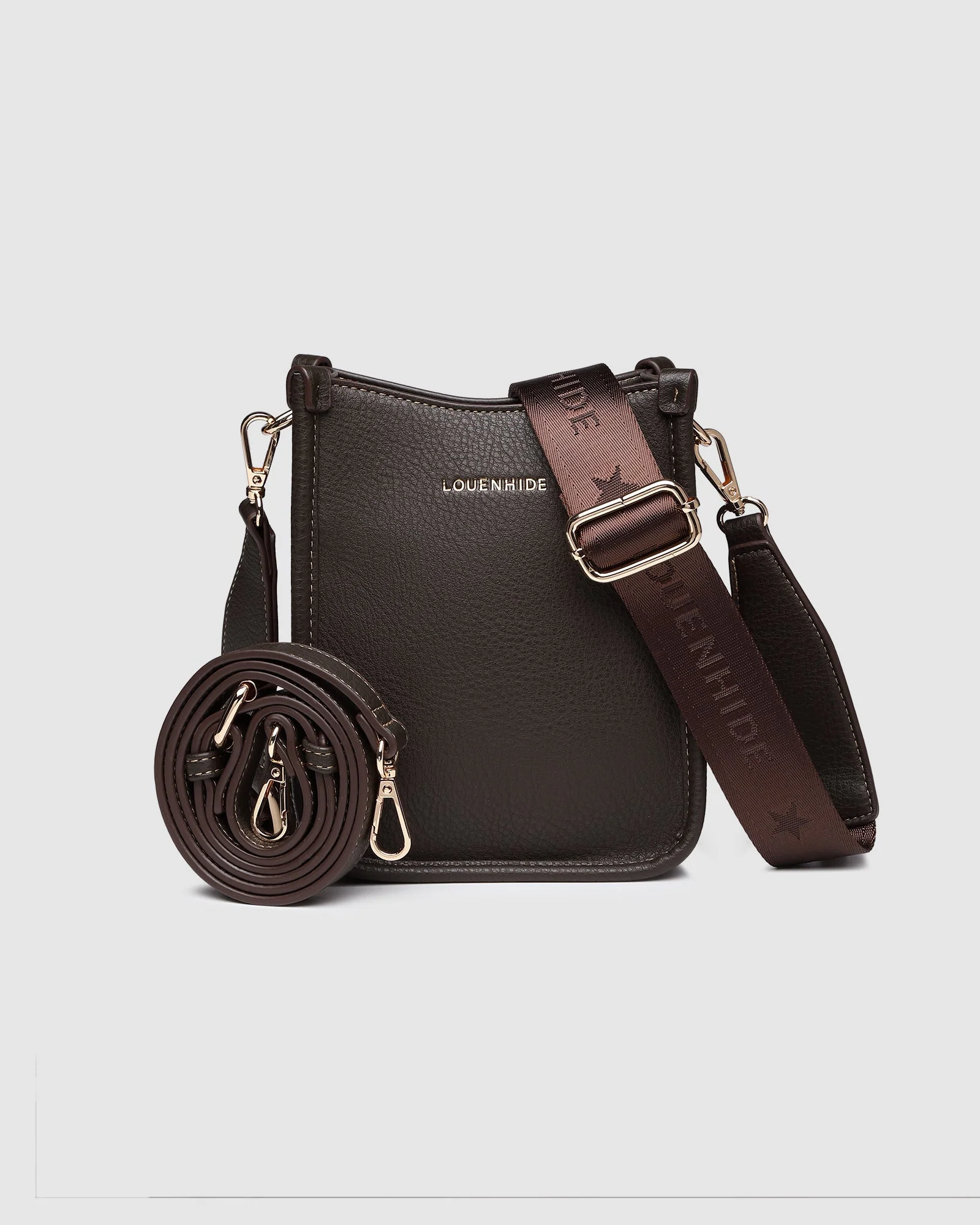 Louenhide Parker Phone Crossbody Bag Chocolate - Image 3