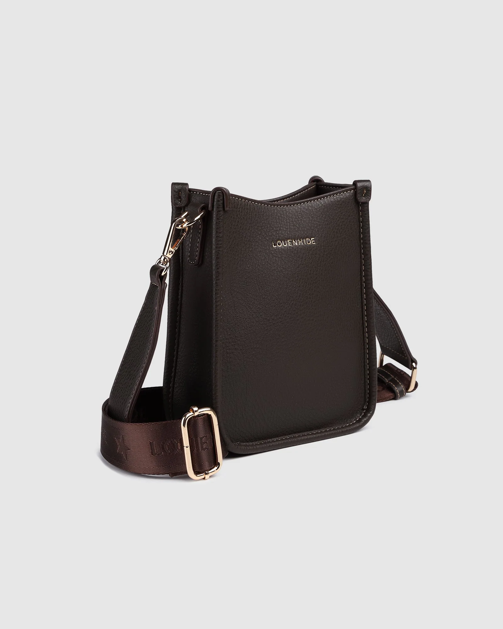 Louenhide Parker Phone Crossbody Bag Chocolate - Image 5