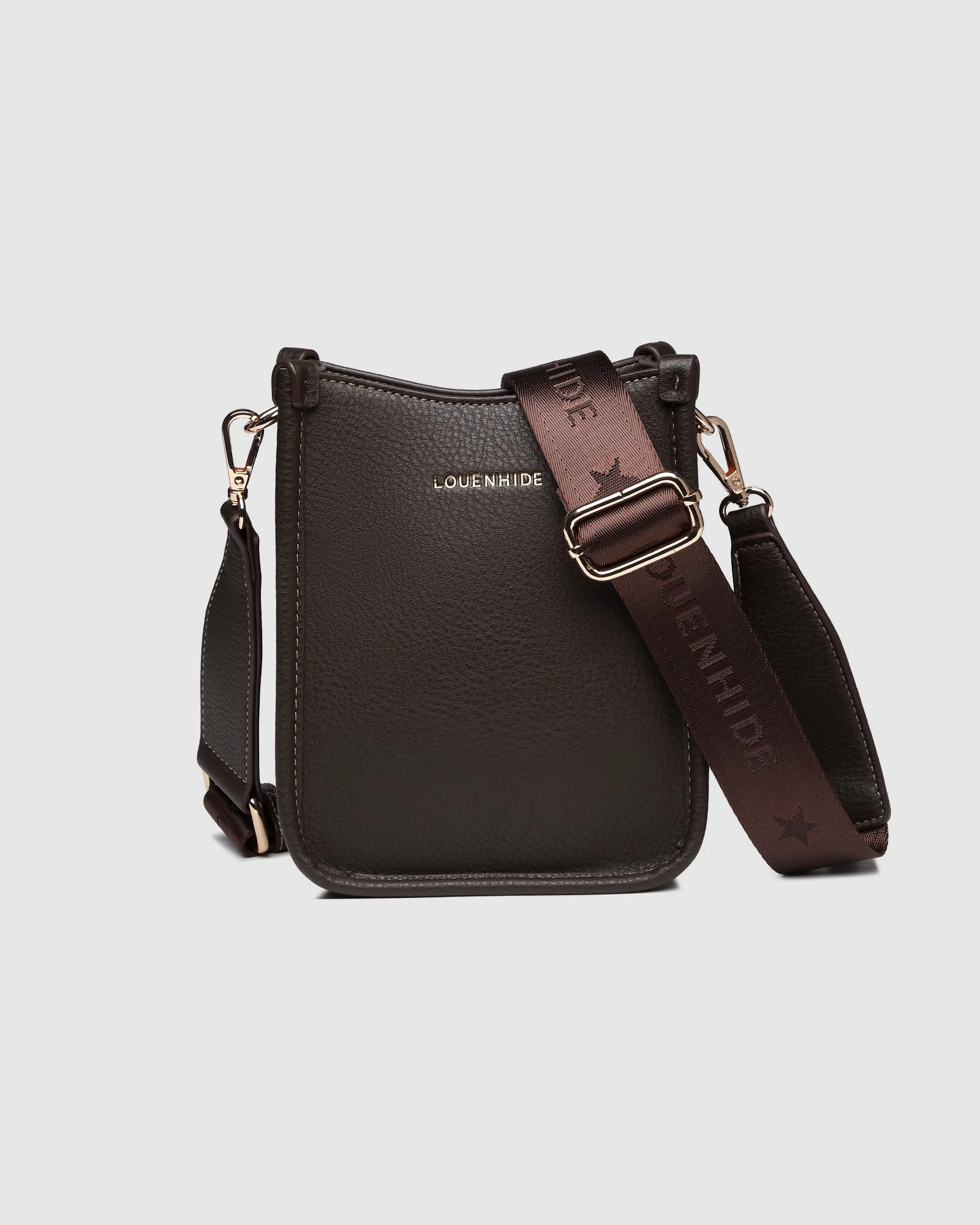 Louenhide Parker Phone Crossbody Bag Chocolate - Image 6