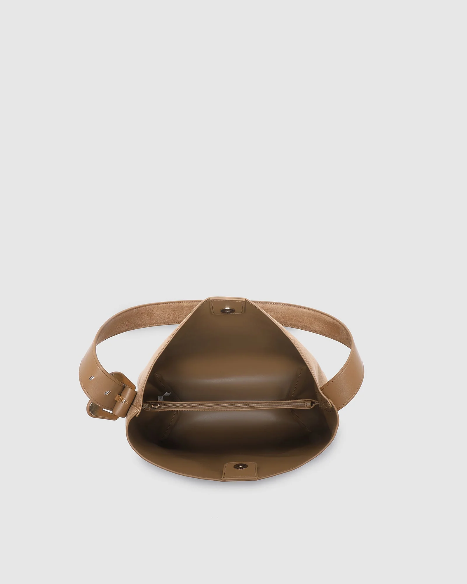 Louenhide Peyton Suedette Shoulder Bag Honey - Image 6
