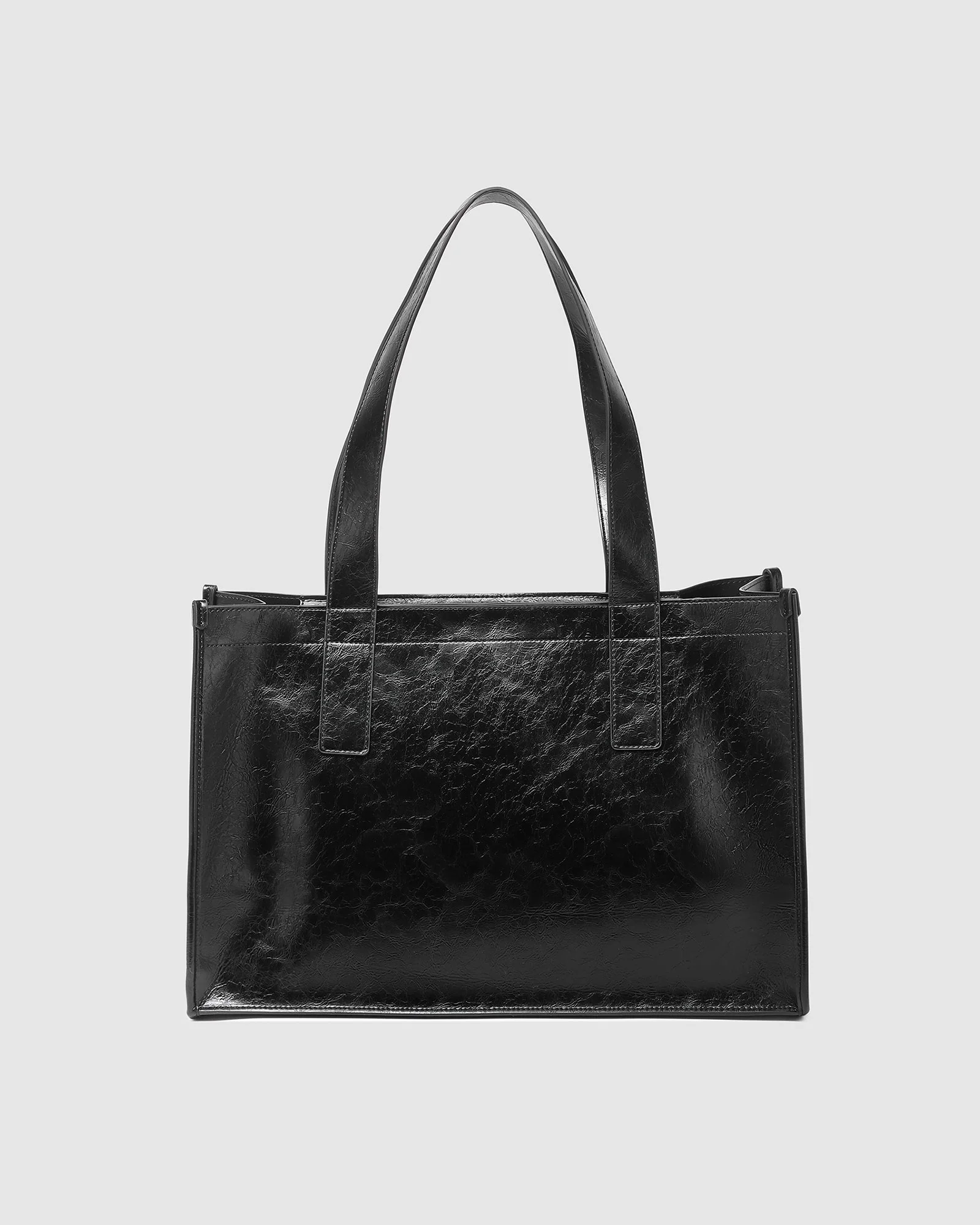 Louenhide Riley Tote Bag Black Patent - Image 7