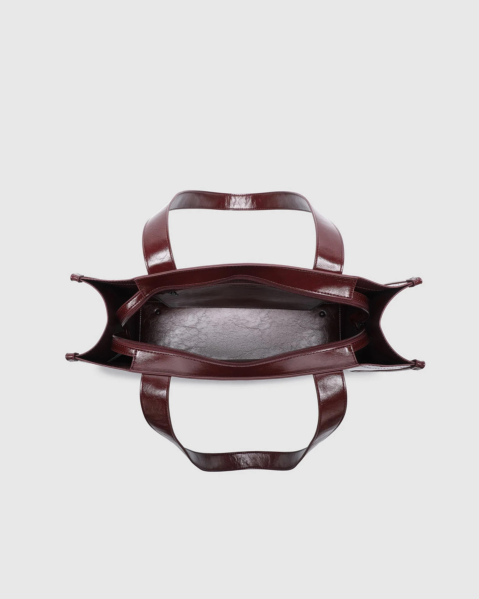 Louenhide Riley Tote Burgundy Patent - Image 4