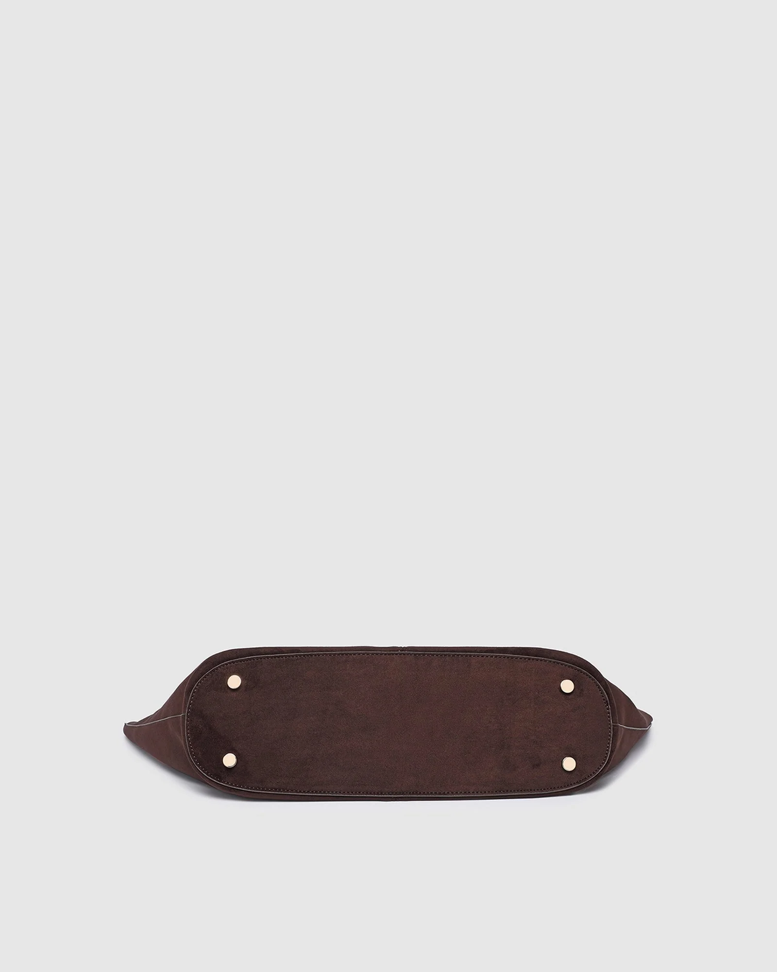 Louenhide Sawyer Suedette Tote Bag Chocolate - Image 7