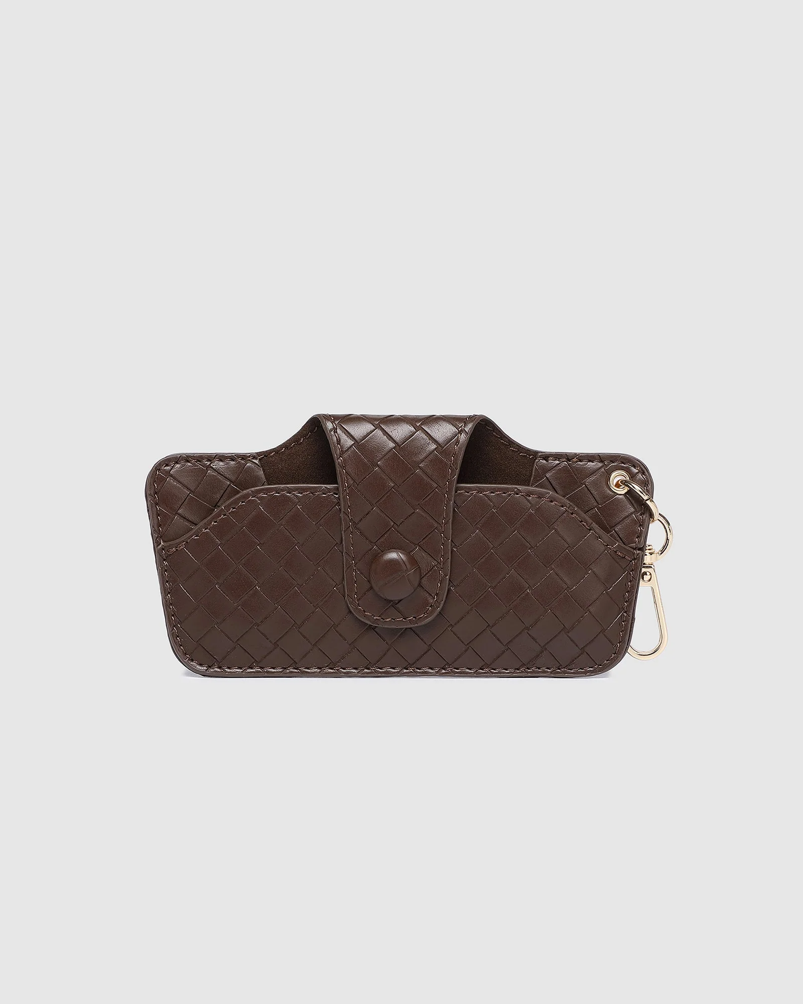 Louenhide Skittle Sunglasses Case Woven Chocolate - Image 2